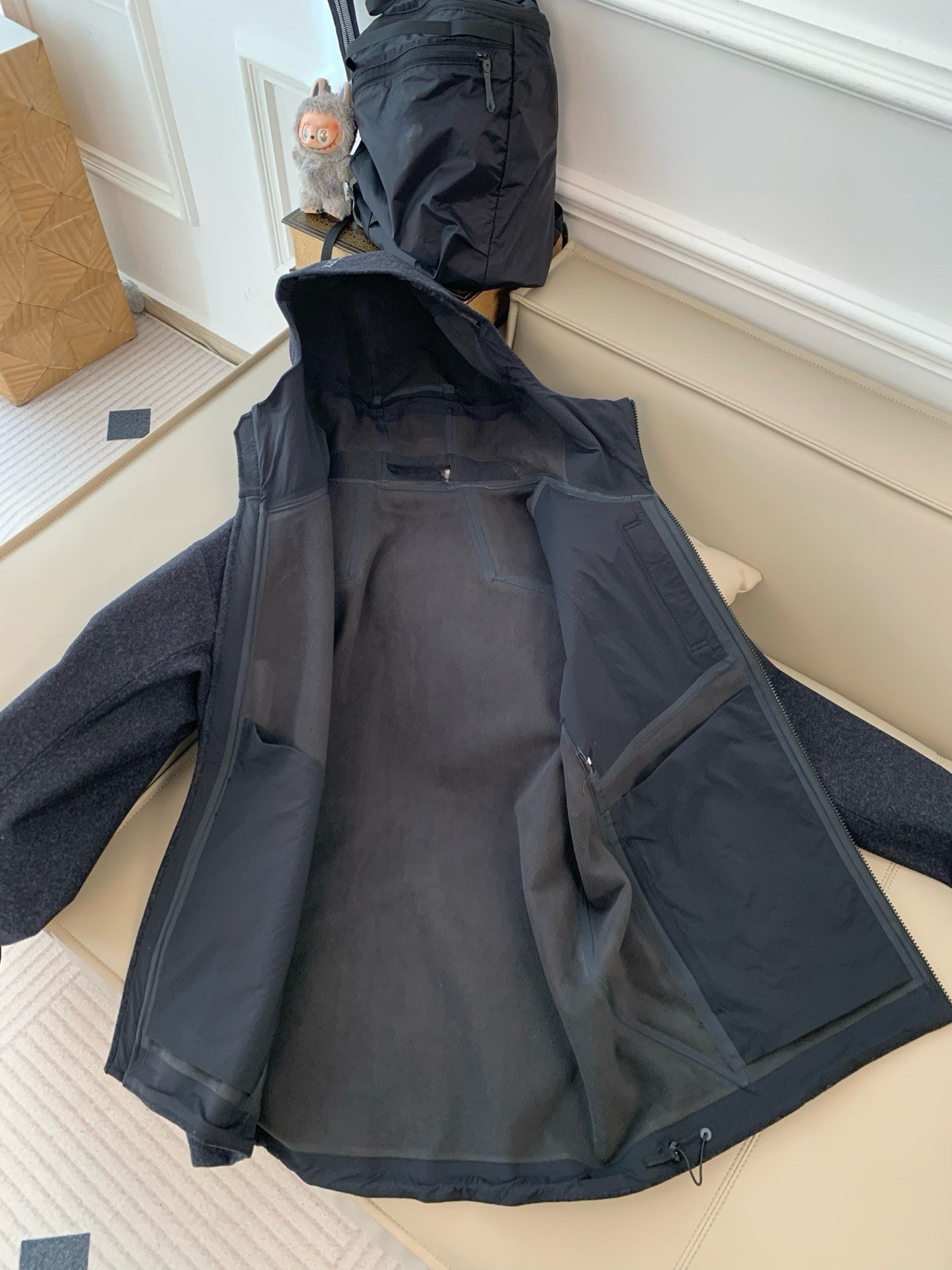 Activewear Premium WOOL Softshell Durable All-Weather Jacket with DWR Two-Way Stretch Outdoor & Casual Wear