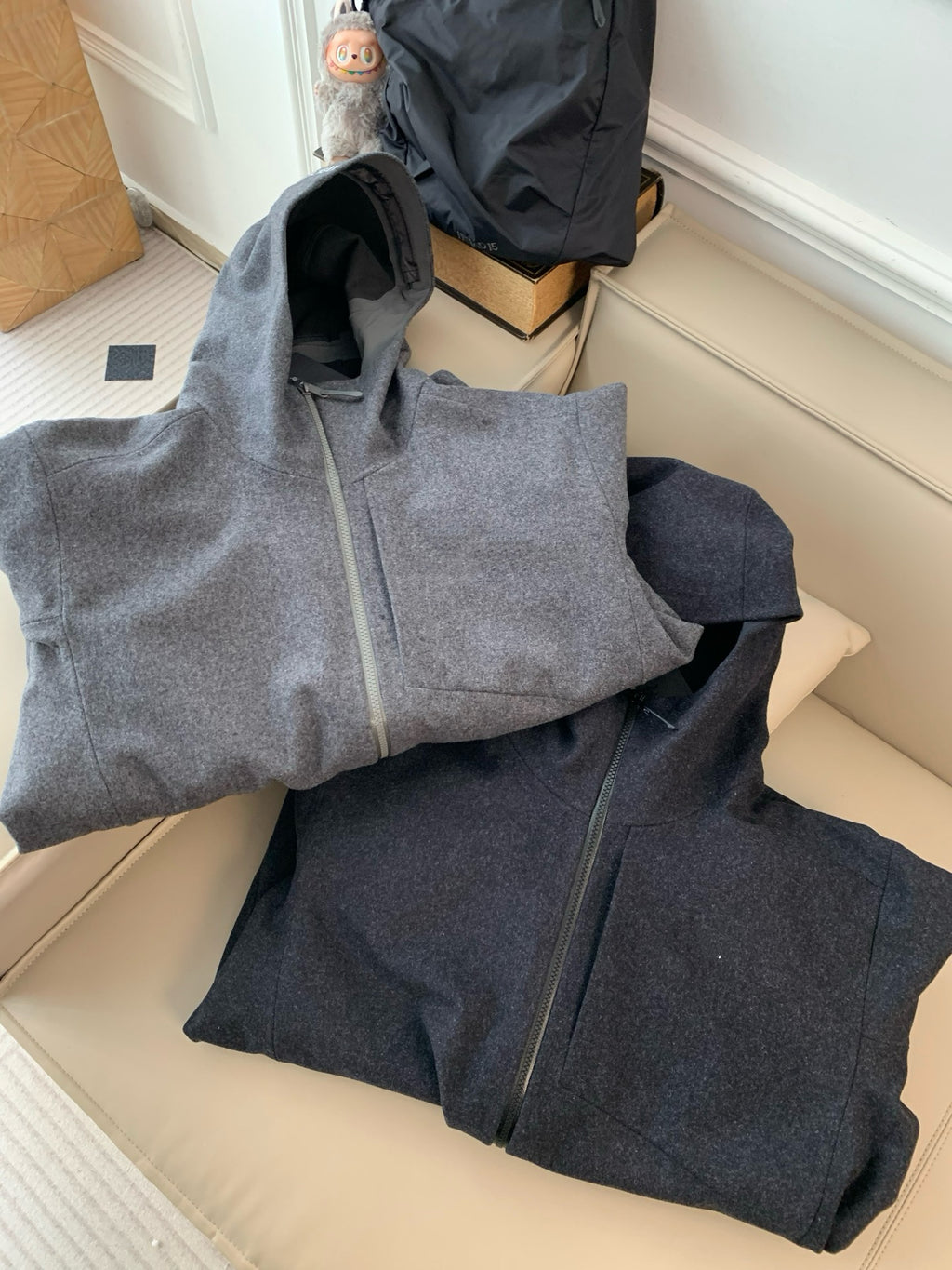 Activewear Premium WOOL Softshell Durable All-Weather Jacket with DWR Two-Way Stretch Outdoor & Casual Wear