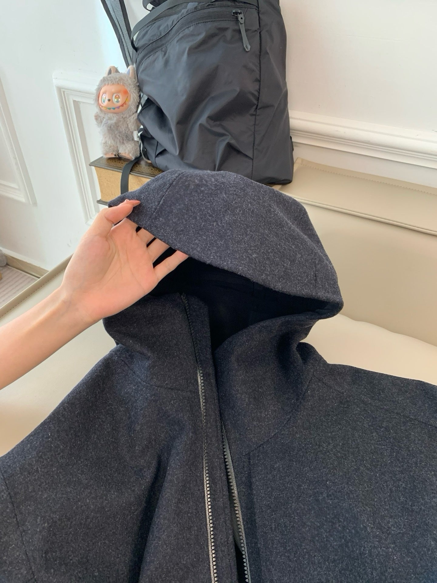 Activewear Premium WOOL Softshell Durable All-Weather Jacket with DWR Two-Way Stretch Outdoor & Casual Wear