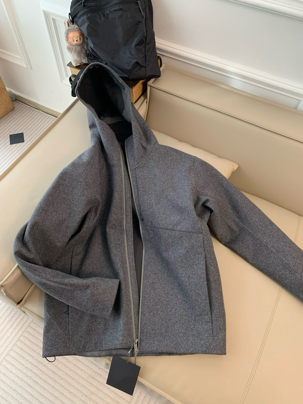 Activewear Premium WOOL Softshell Durable All-Weather Jacket with DWR Two-Way Stretch Outdoor & Casual Wear