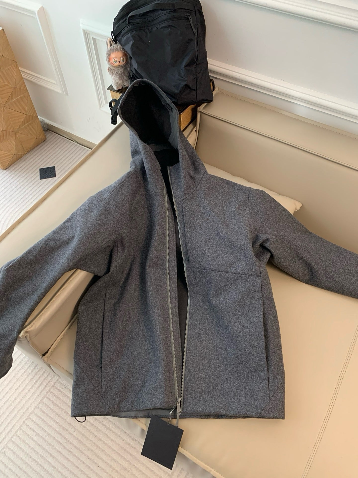 Activewear Premium WOOL Softshell Durable All-Weather Jacket with DWR Two-Way Stretch Outdoor & Casual Wear