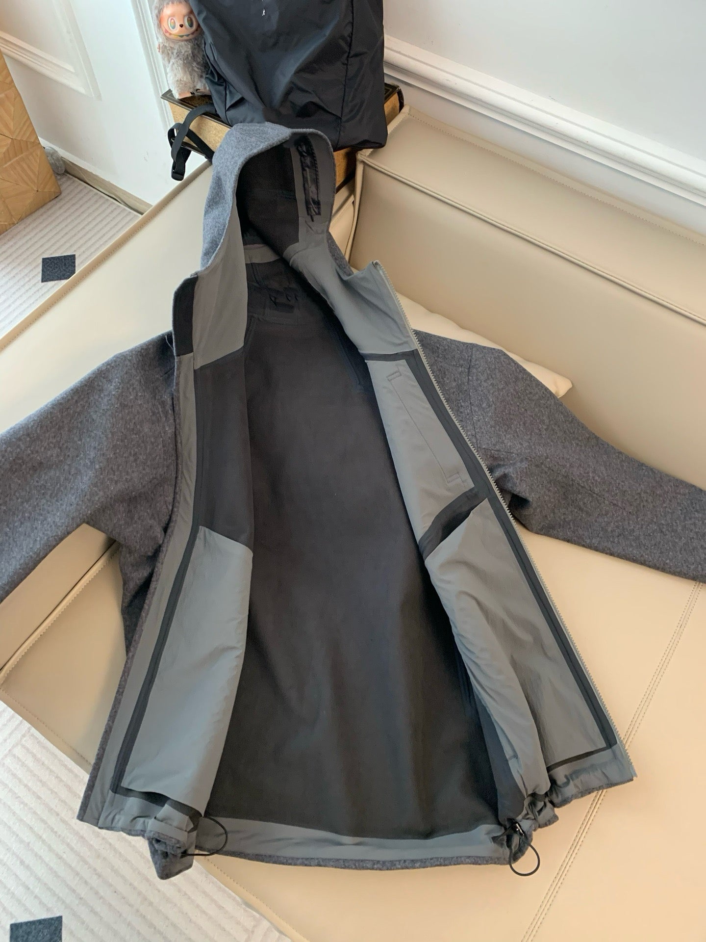 Activewear Premium WOOL Softshell Durable All-Weather Jacket with DWR Two-Way Stretch Outdoor & Casual Wear