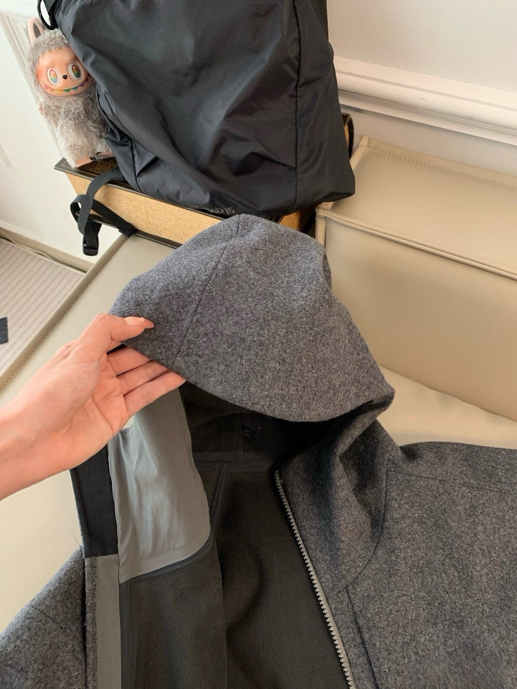 Activewear Premium WOOL Softshell Durable All-Weather Jacket with DWR Two-Way Stretch Outdoor & Casual Wear