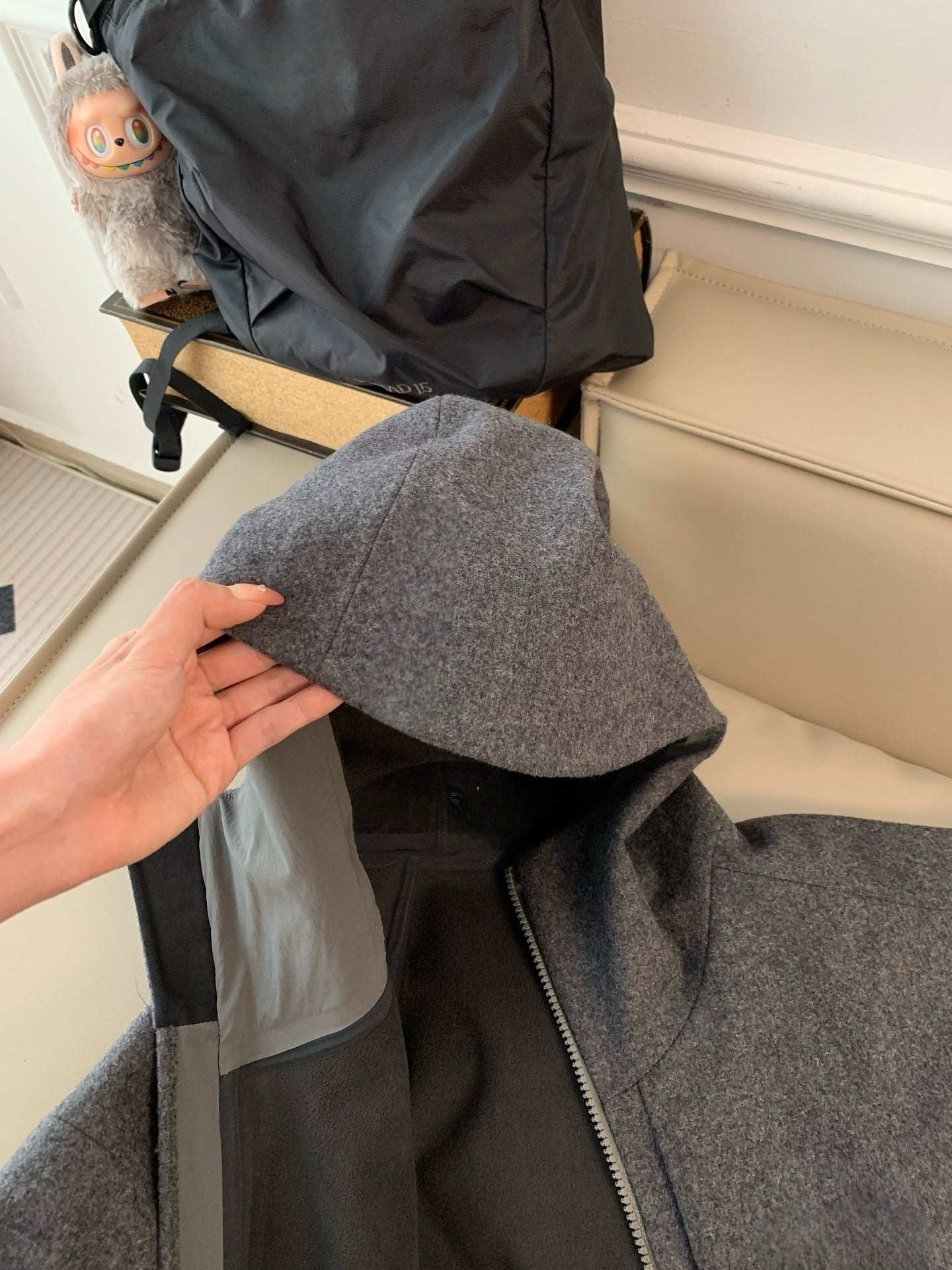 Activewear Premium WOOL Softshell Durable All-Weather Jacket with DWR Two-Way Stretch Outdoor & Casual Wear