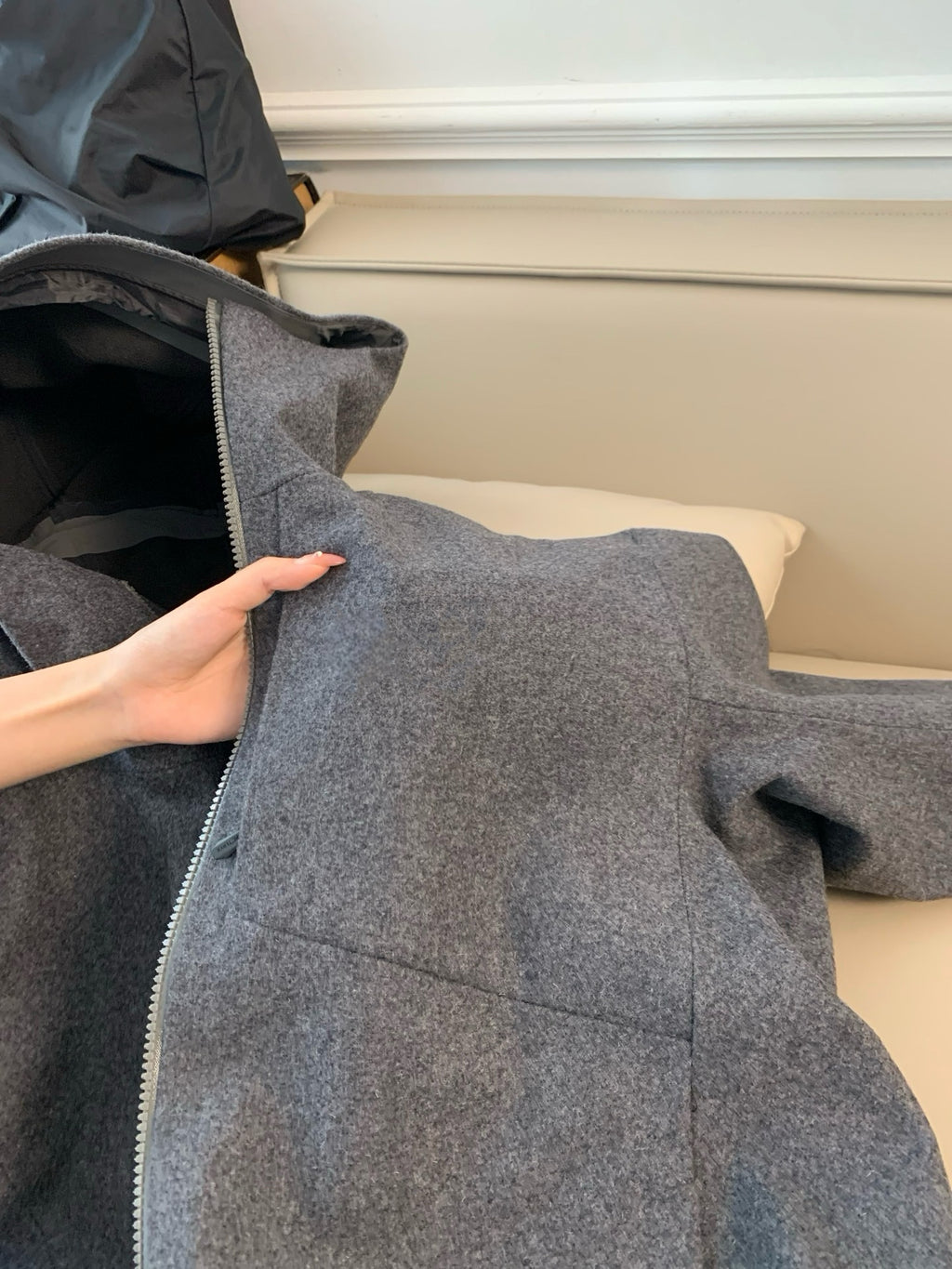 Activewear Premium WOOL Softshell Durable All-Weather Jacket with DWR Two-Way Stretch Outdoor & Casual Wear