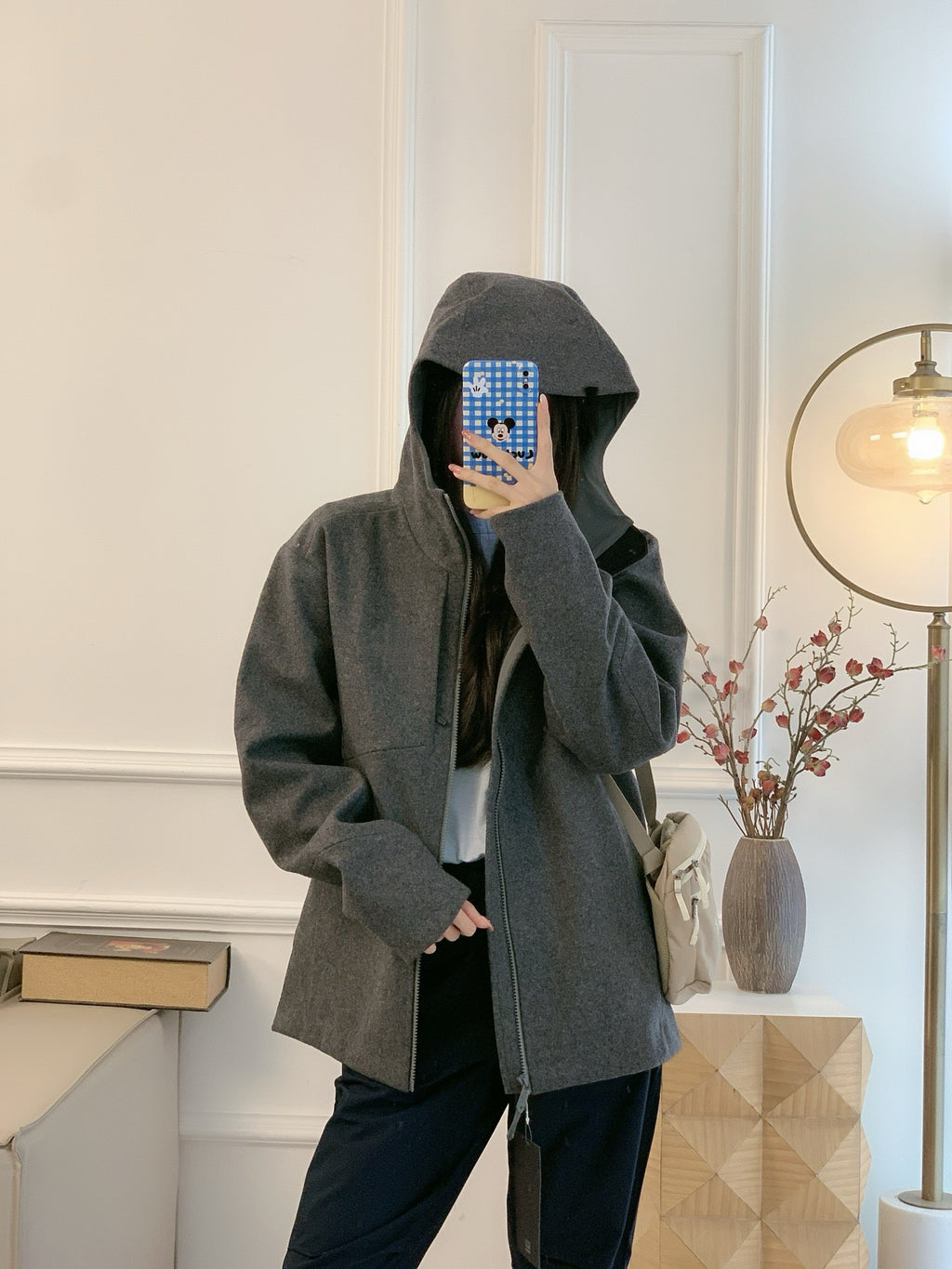 Activewear Premium WOOL Softshell Durable All-Weather Jacket with DWR Two-Way Stretch Outdoor & Casual Wear