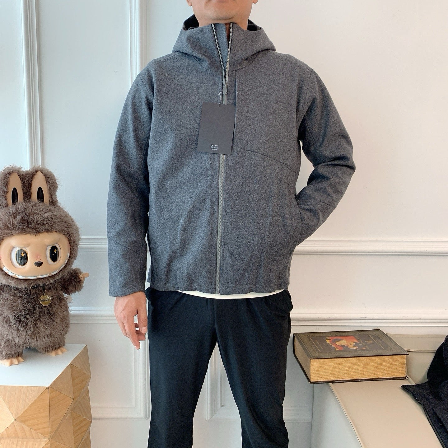 Activewear Premium WOOL Softshell Durable All-Weather Jacket with DWR Two-Way Stretch Outdoor & Casual Wear