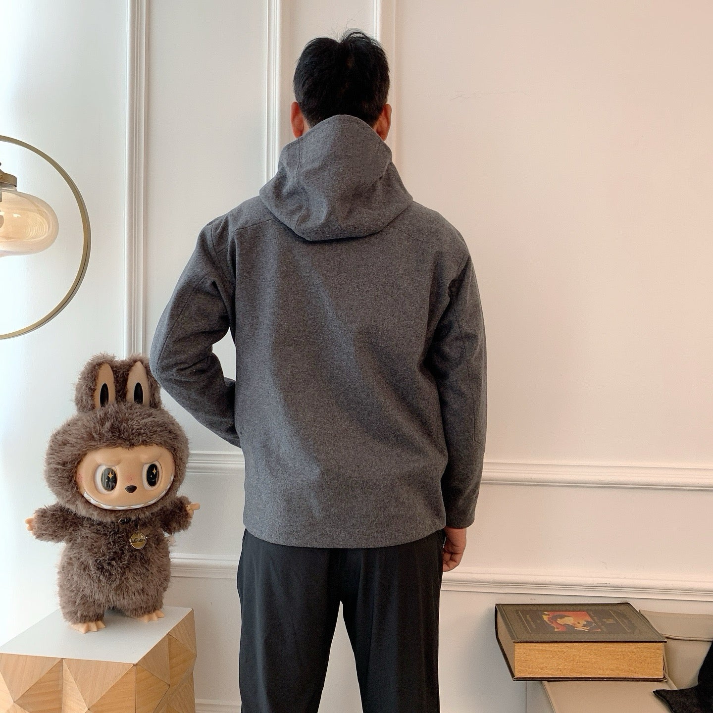 Activewear Premium WOOL Softshell Durable All-Weather Jacket with DWR Two-Way Stretch Outdoor & Casual Wear