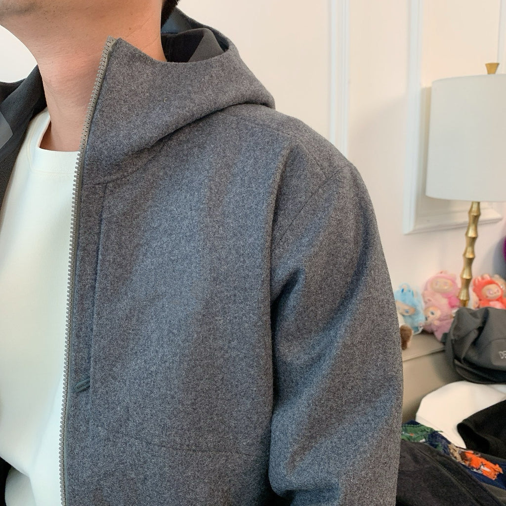 Activewear Premium WOOL Softshell Durable All-Weather Jacket with DWR Two-Way Stretch Outdoor & Casual Wear