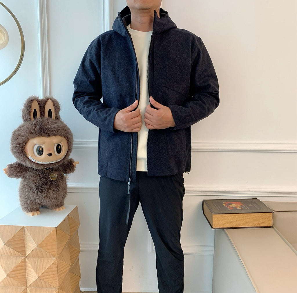 Activewear Premium WOOL Softshell Durable All-Weather Jacket with DWR Two-Way Stretch Outdoor & Casual Wear