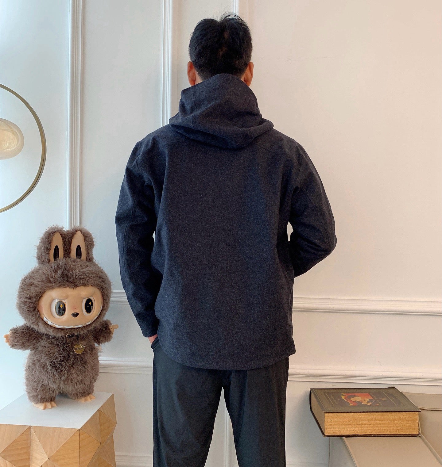 Activewear Premium WOOL Softshell Durable All-Weather Jacket with DWR Two-Way Stretch Outdoor & Casual Wear