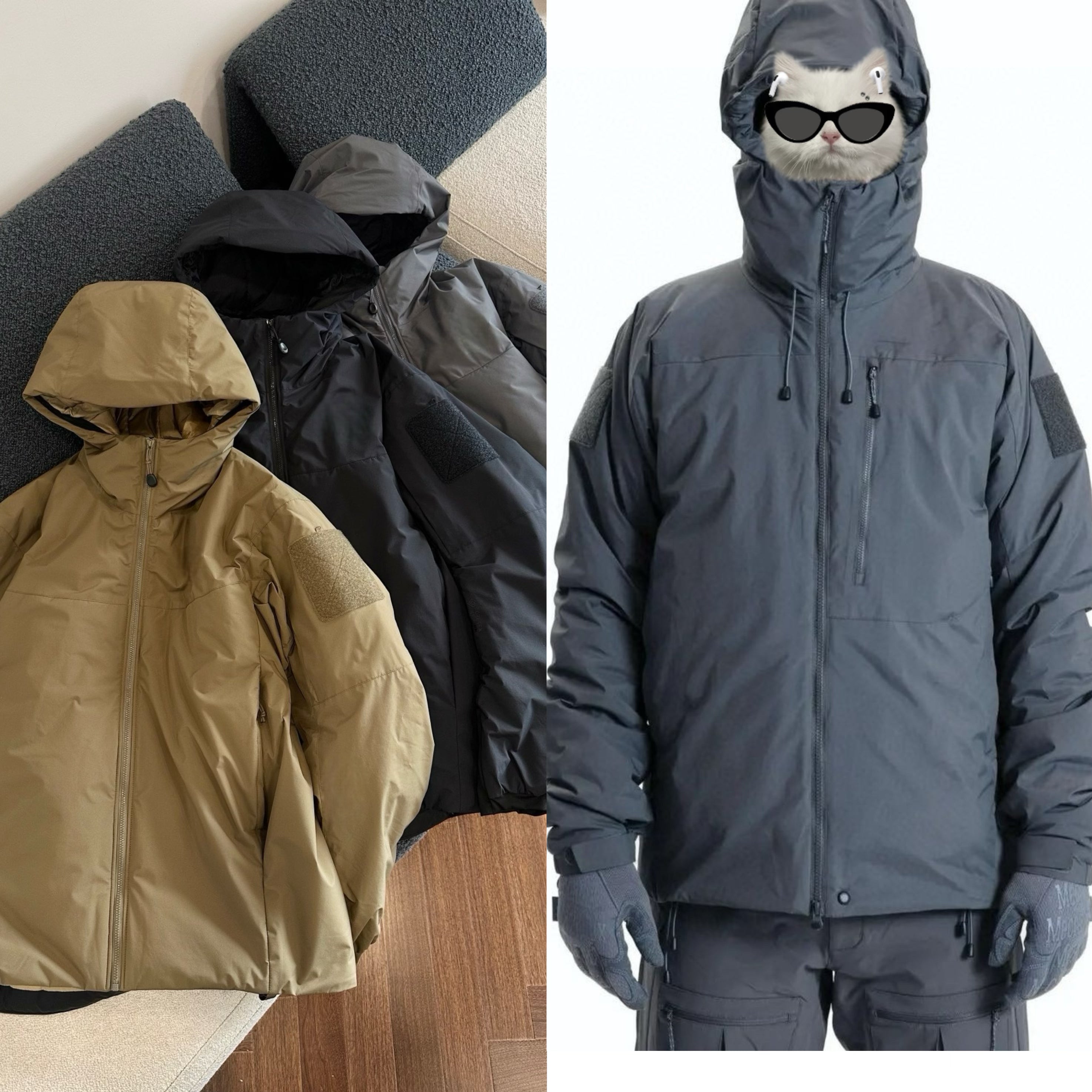 Man Tactical Cotton Jacket Winter Outdoor Thermal Cotton Coat Outdoor Camouflage Cold-Proof Jacket Men's Winter Jacket