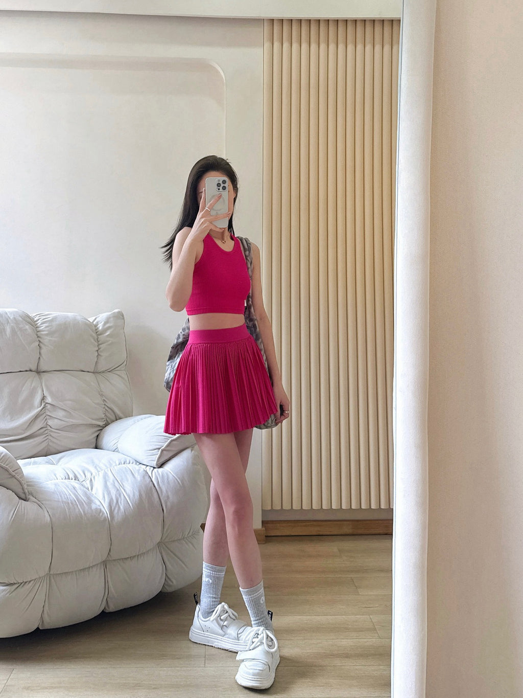 Sports Tank Tops Knitted Ribbed Chest Pad Medium Support  suitable for A to D cup sizes Casual Fitness Breathable Versatile Yoga Running Underwear