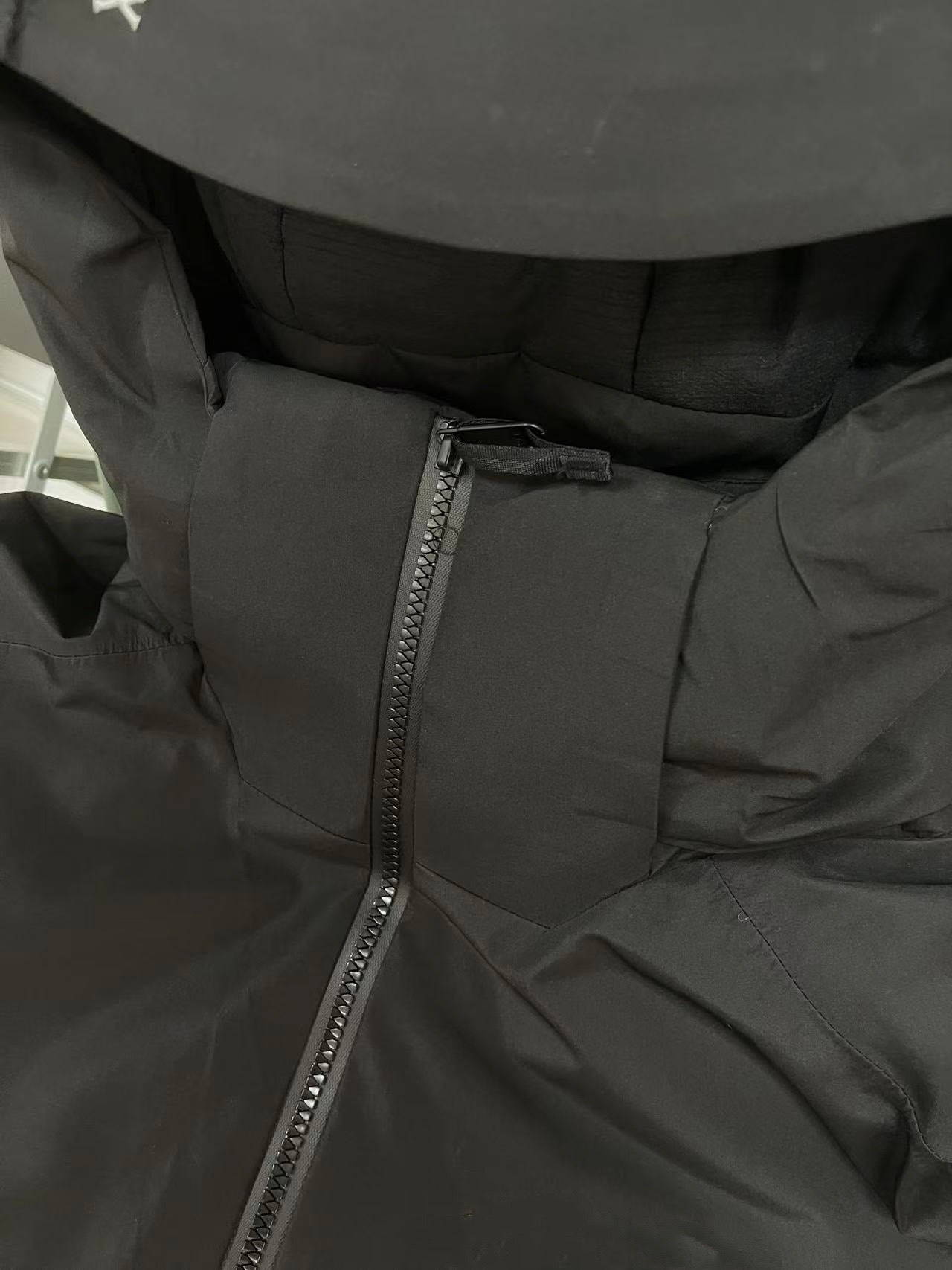 Unisex GORE-TEX Ski Down Jacket 750-Fill European Goose Down Waterproof Windproof Hooded Parka with Detachable Powder Skirt