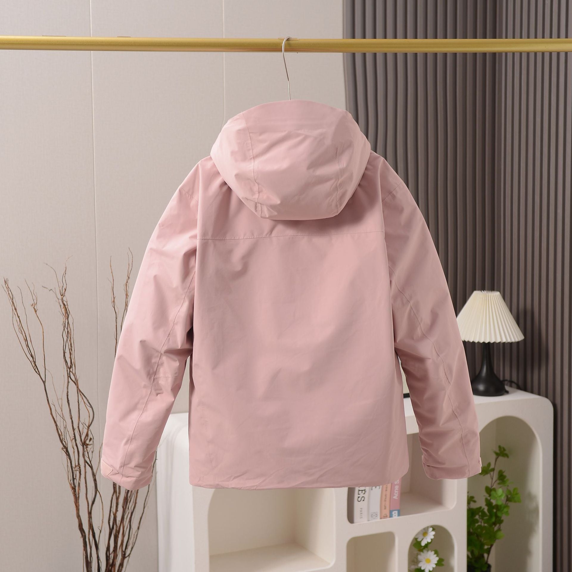 Unisex GORE-TEX Ski Down Jacket 750-Fill European Goose Down Waterproof Windproof Hooded Parka with Detachable Powder Skirt