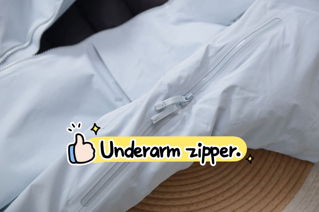 Unisex GORE-TEX Ski Down Jacket 750-Fill European Goose Down Waterproof Windproof Hooded Parka with Detachable Powder Skirt