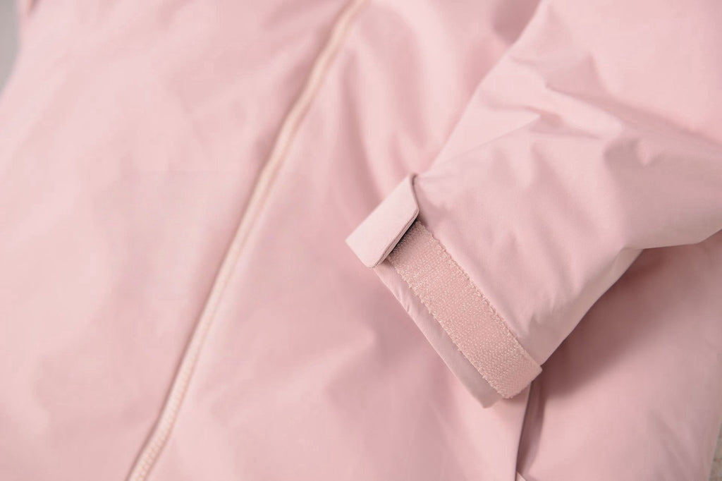 Unisex GORE-TEX Ski Down Jacket 750-Fill European Goose Down Waterproof Windproof Hooded Parka with Detachable Powder Skirt