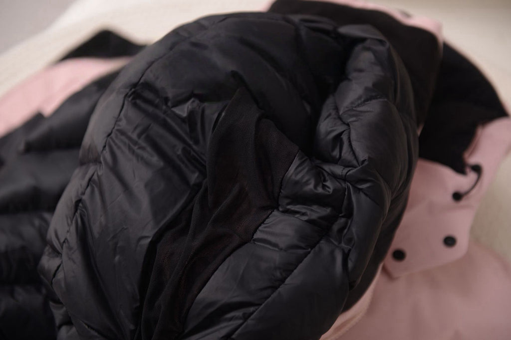 Unisex GORE-TEX Ski Down Jacket 750-Fill European Goose Down Waterproof Windproof Hooded Parka with Detachable Powder Skirt