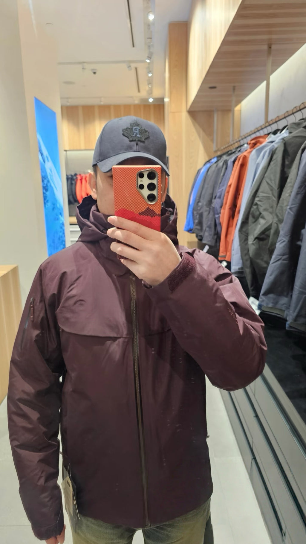 Unisex GORE-TEX Ski Down Jacket 750-Fill European Goose Down Waterproof Windproof Hooded Parka with Detachable Powder Skirt