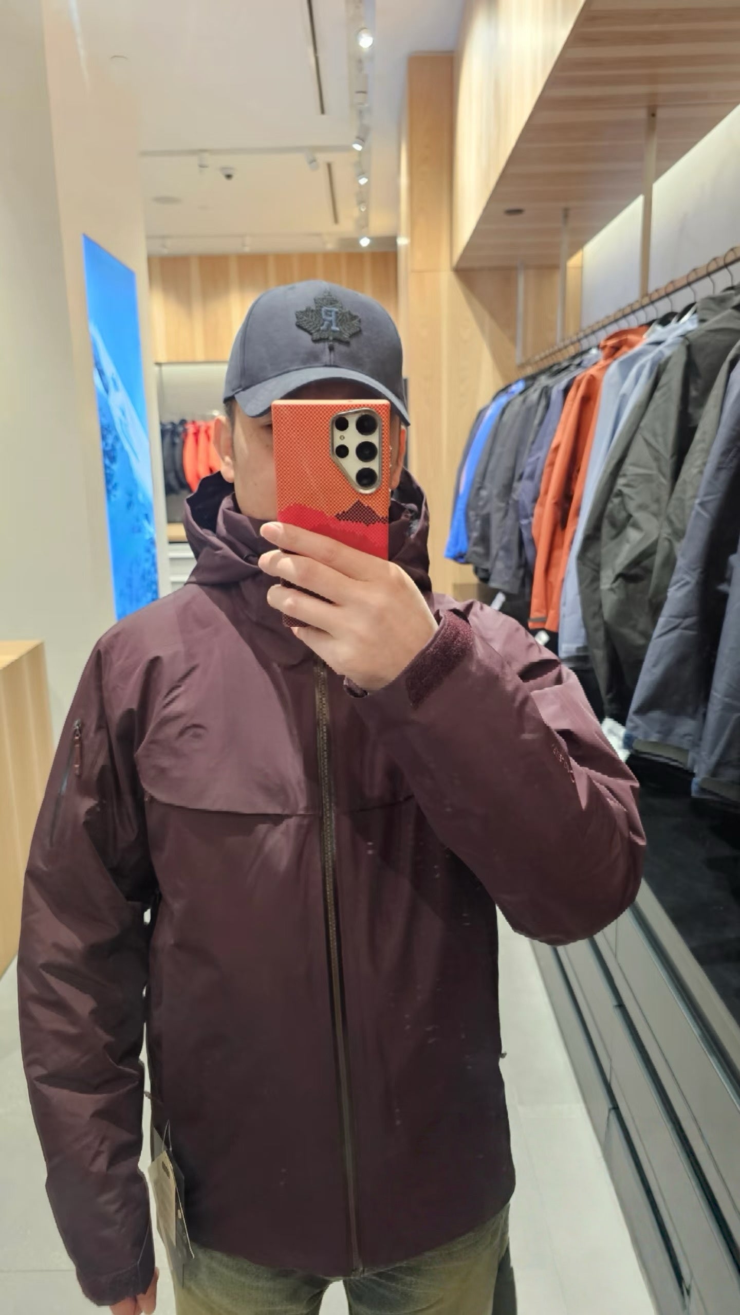 Unisex GORE-TEX Ski Down Jacket 750-Fill European Goose Down Waterproof Windproof Hooded Parka with Detachable Powder Skirt