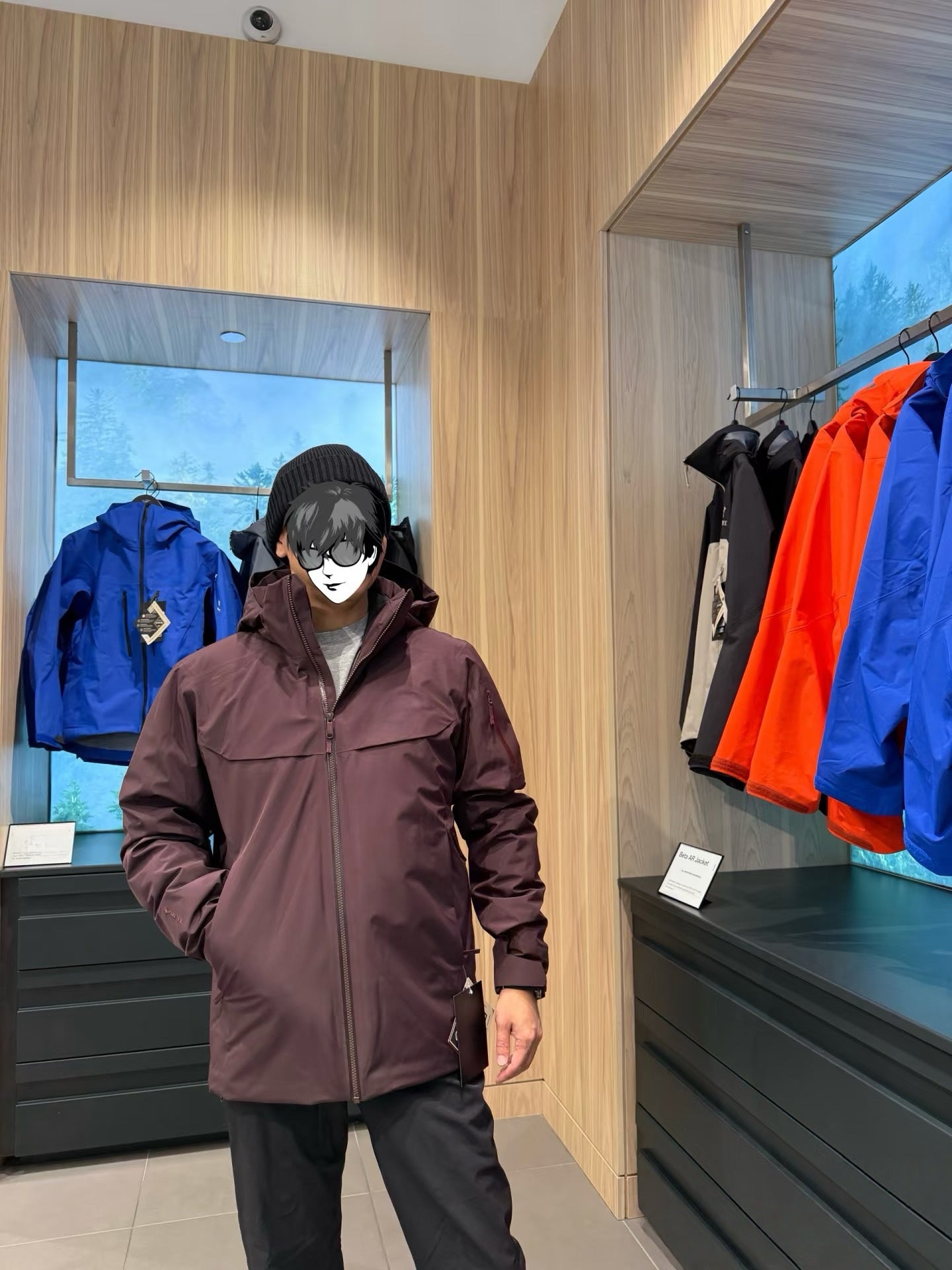 Unisex GORE-TEX Ski Down Jacket 750-Fill European Goose Down Waterproof Windproof Hooded Parka with Detachable Powder Skirt