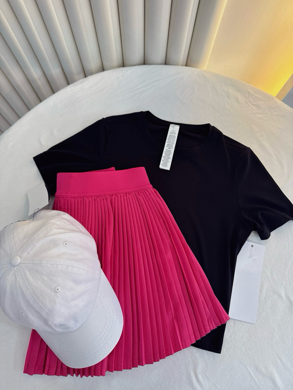 Practical Anti-slip Tennins Pleated Skirt Women Slimming Running Inner Lining Anti-Exposure Breathable Sports Yoga Fitness Pants Pleated Skirt activewear