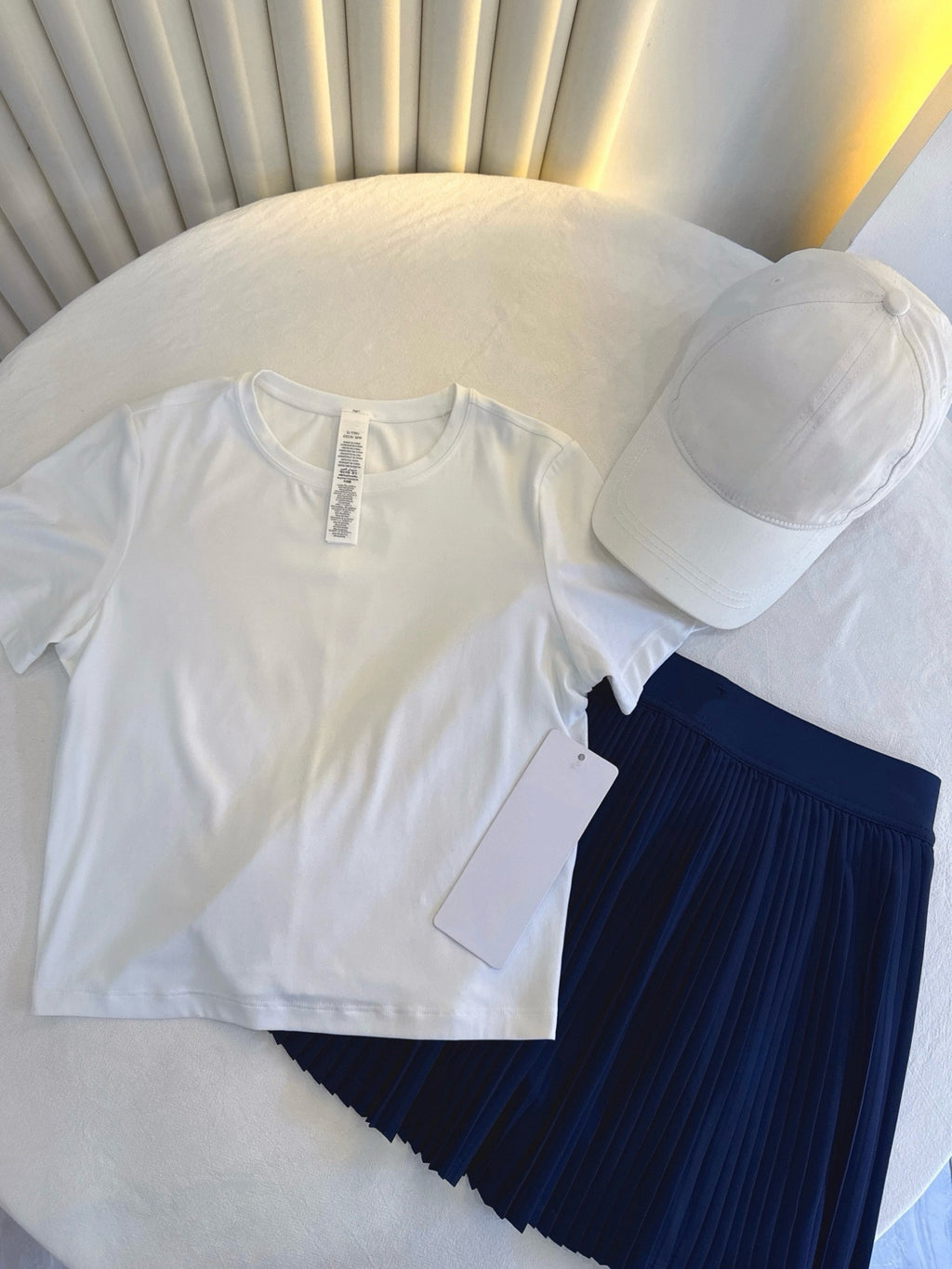 Practical Anti-slip Tennins Pleated Skirt Women Slimming Running Inner Lining Anti-Exposure Breathable Sports Yoga Fitness Pants Pleated Skirt activewear