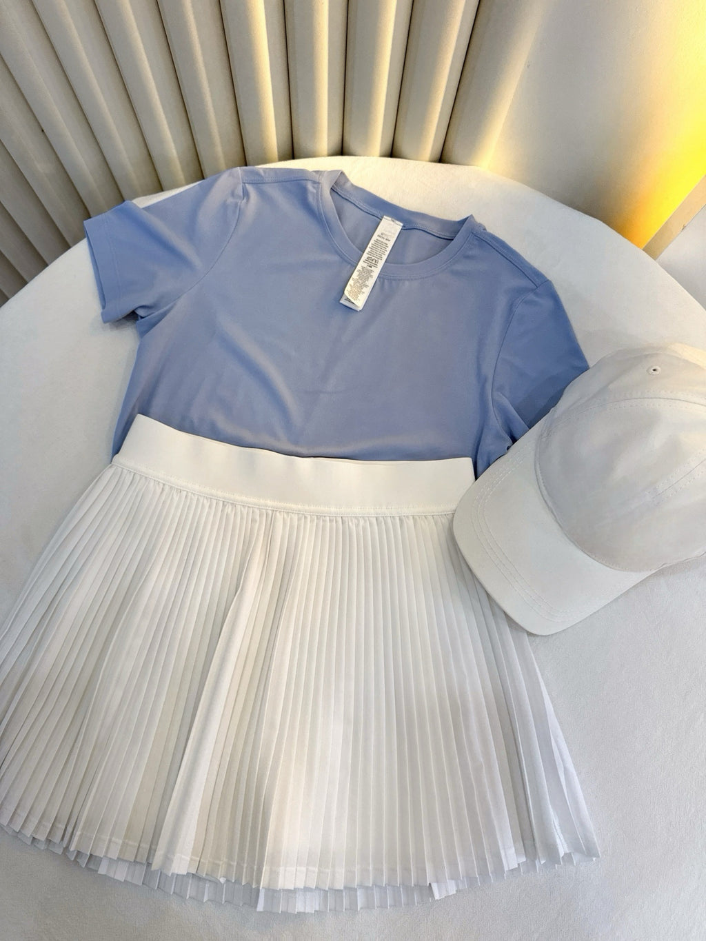 Practical Anti-slip Tennins Pleated Skirt Women Slimming Running Inner Lining Anti-Exposure Breathable Sports Yoga Fitness Pants Pleated Skirt activewear