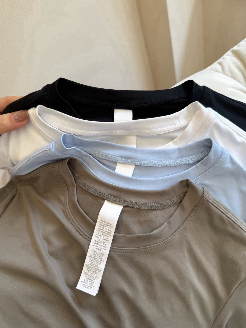 Soft Crop Lightweight Quick-Dry Slim Fit Short Sleeve Barely There Feel Simple High Waist Versatile Round Neck Casual Top T Women's T-shirt