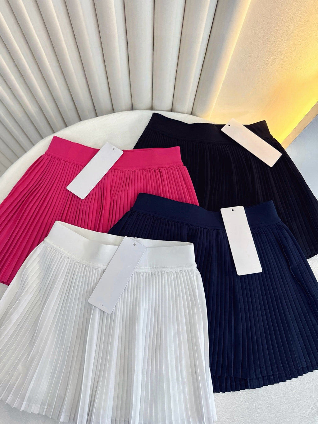 Practical Anti-slip Tennins Pleated Skirt Women Slimming Running Inner Lining Anti-Exposure Breathable Sports Yoga Fitness Pants Pleated Skirt activewear