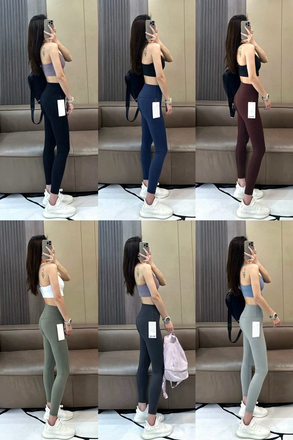 Signature 7/8 High-Waisted Yoga Pants – Authentic Lycra Fabric with Slimming Fit – Premium Versatile Workout Leggings in 6 Essential Colors
