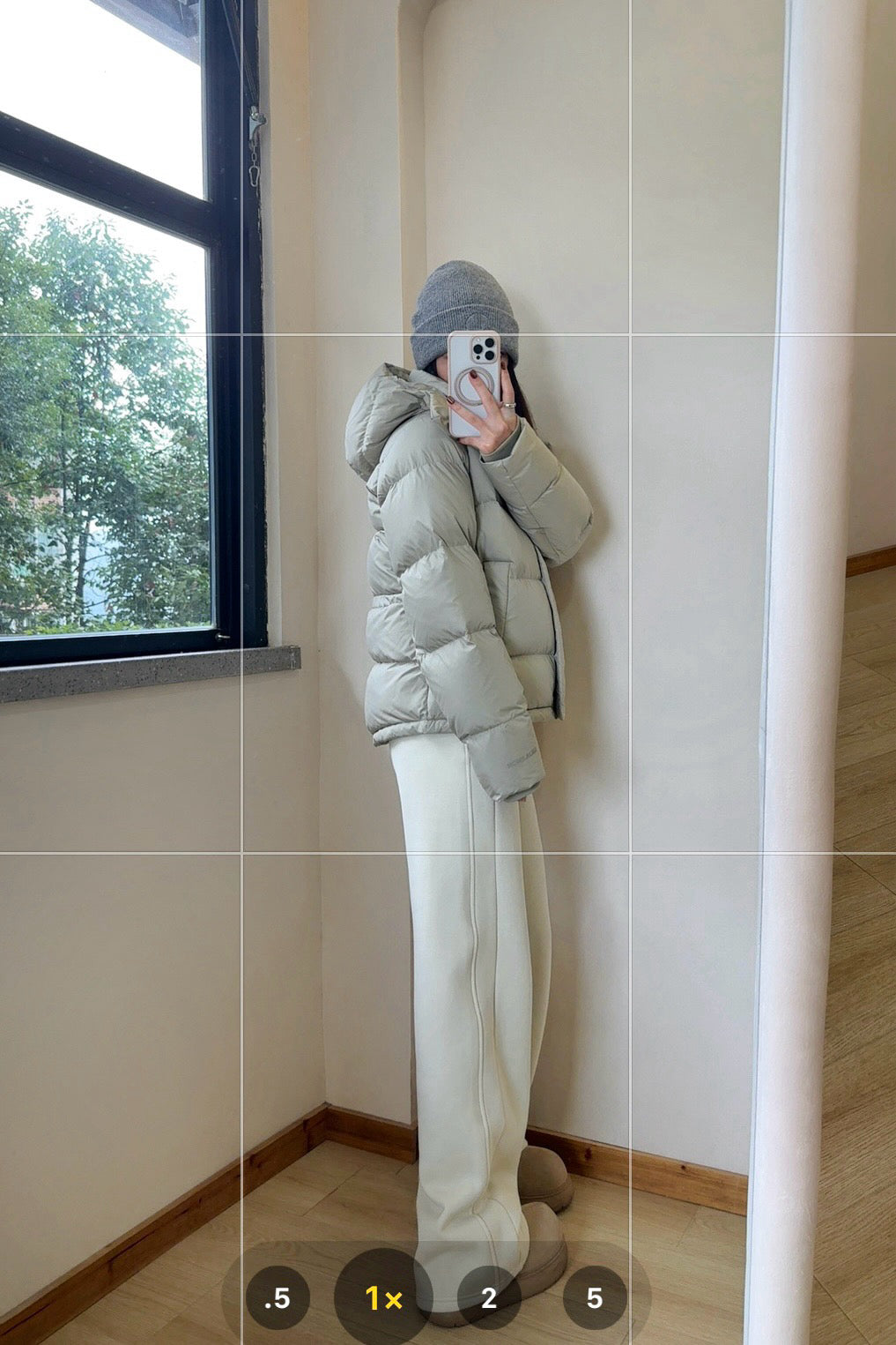 Wunder 5-Cell Women's Puffer Jacket 95% Premium White Goose Down Waist-Cinching Slimming Bread Jacket  Ultra-Warm Winter Coat 2025