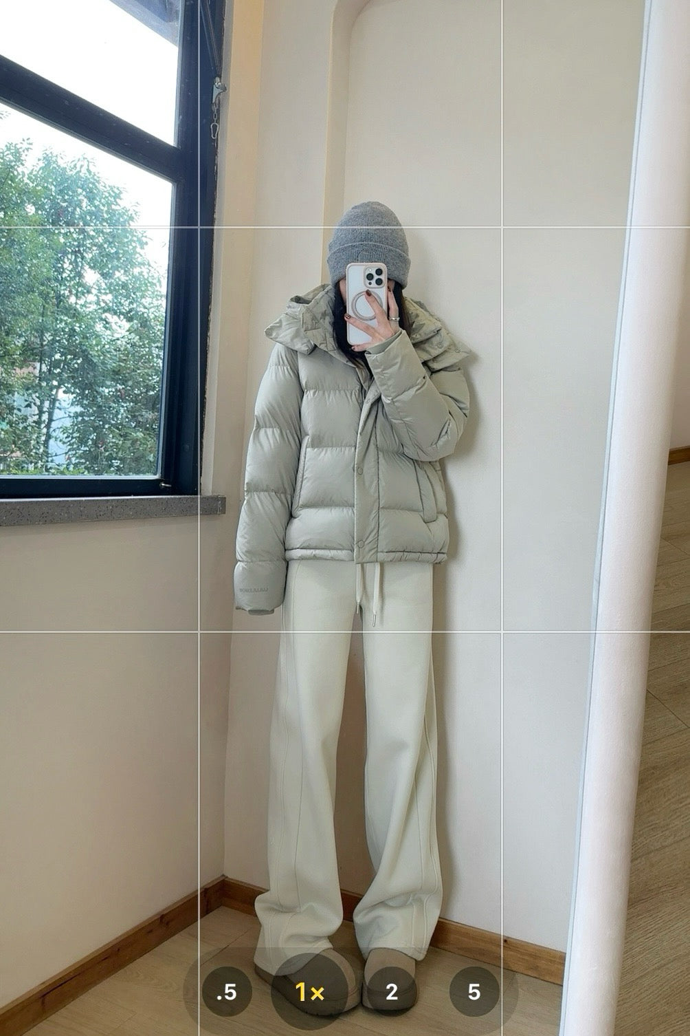 Wunder 5-Cell Women's Puffer Jacket 95% Premium White Goose Down Waist-Cinching Slimming Bread Jacket  Ultra-Warm Winter Coat 2025