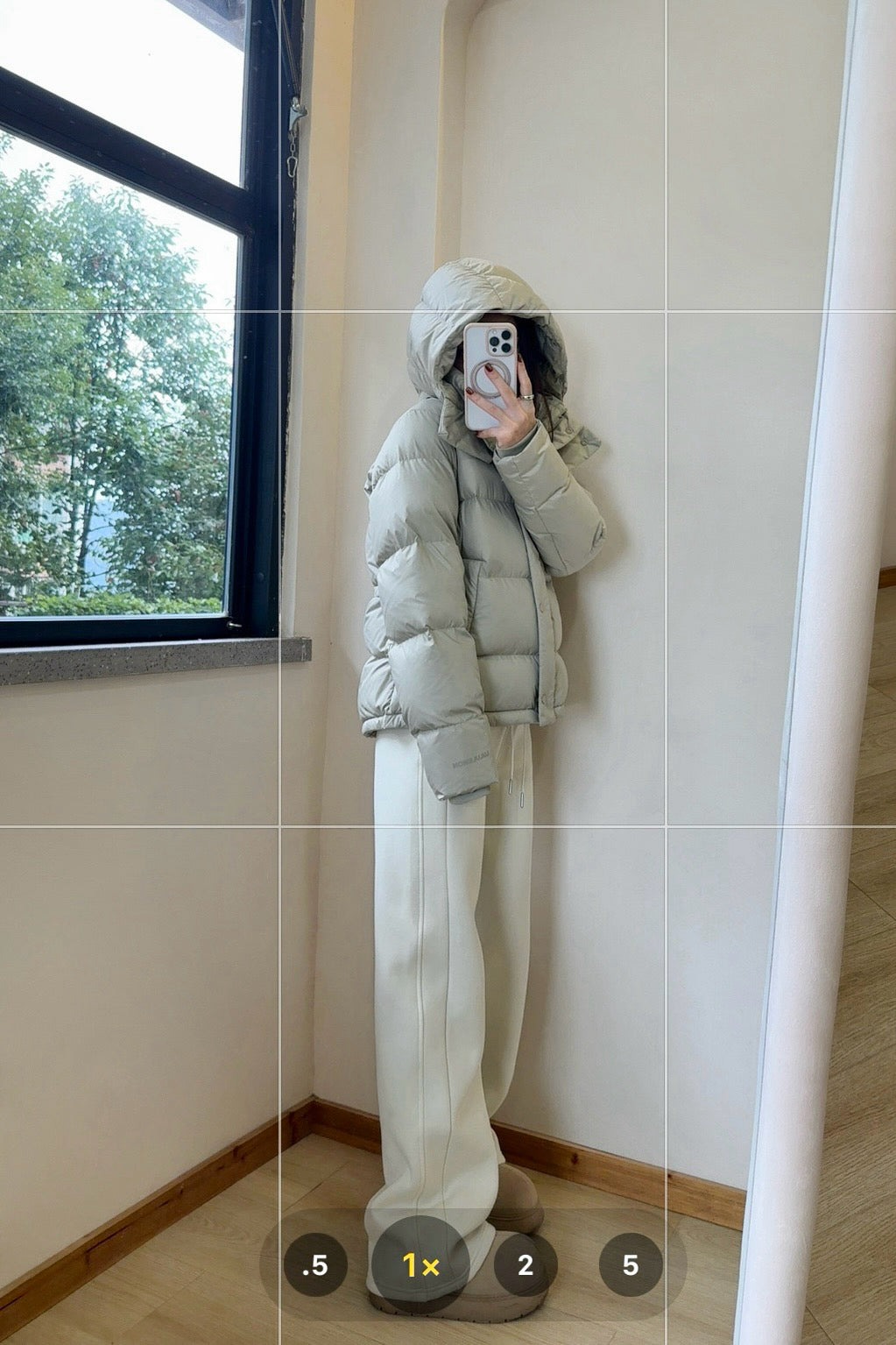 Wunder 5-Cell Women's Puffer Jacket 95% Premium White Goose Down Waist-Cinching Slimming Bread Jacket  Ultra-Warm Winter Coat 2025