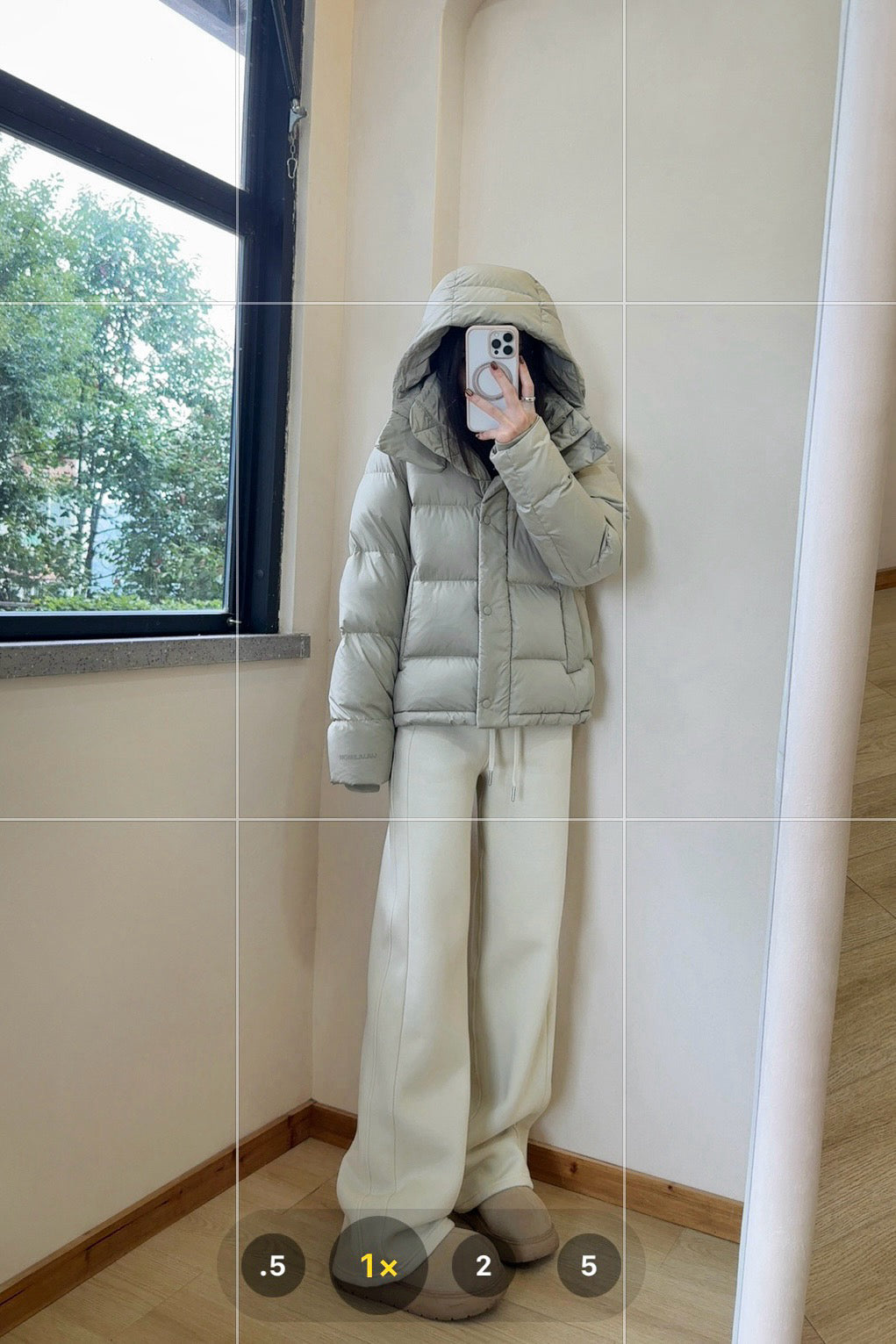 Wunder 5-Cell Women's Puffer Jacket 95% Premium White Goose Down Waist-Cinching Slimming Bread Jacket  Ultra-Warm Winter Coat 2025