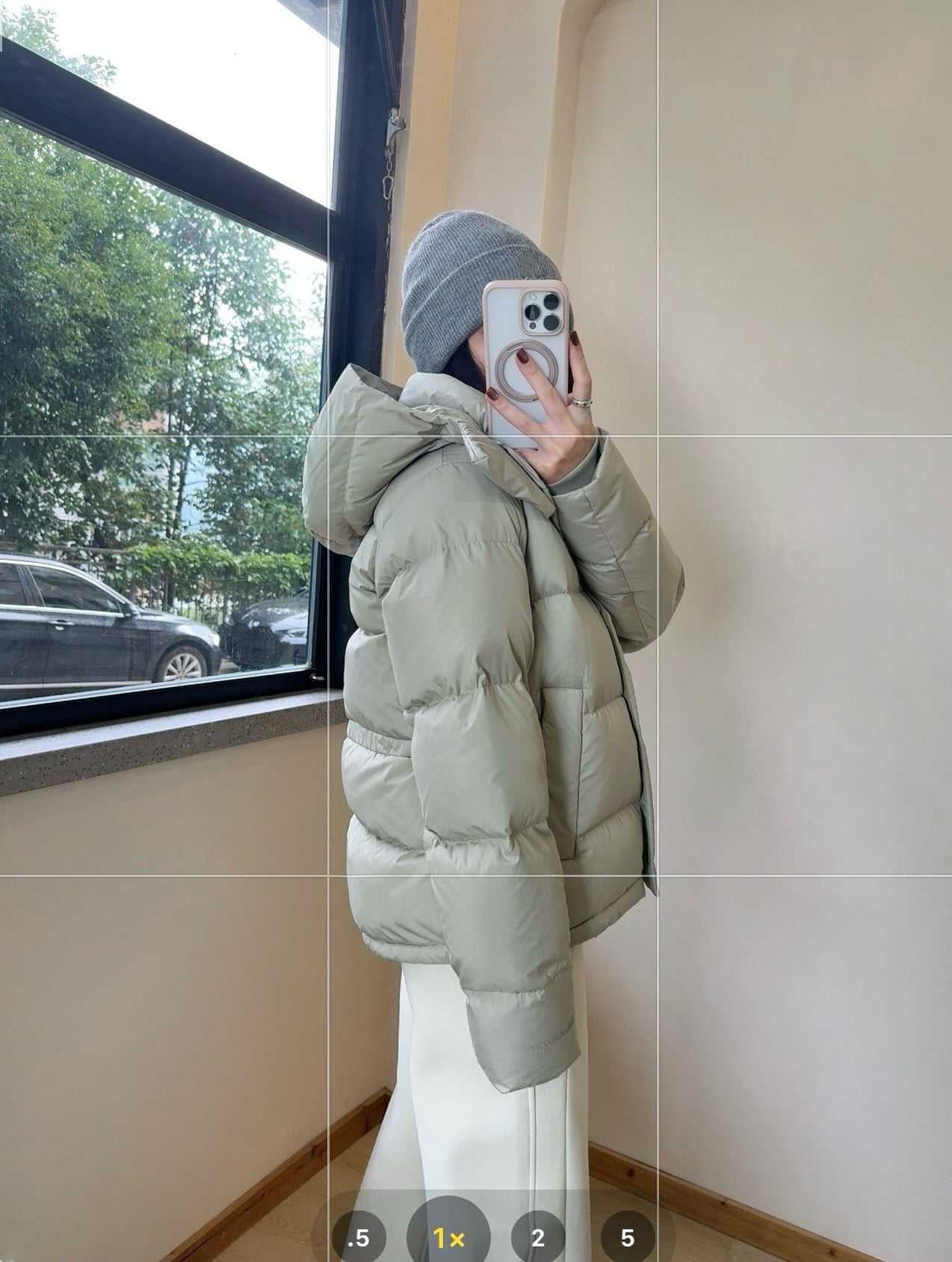 Wunder 5-Cell Women's Puffer Jacket 95% Premium White Goose Down Waist-Cinching Slimming Bread Jacket  Ultra-Warm Winter Coat 2025
