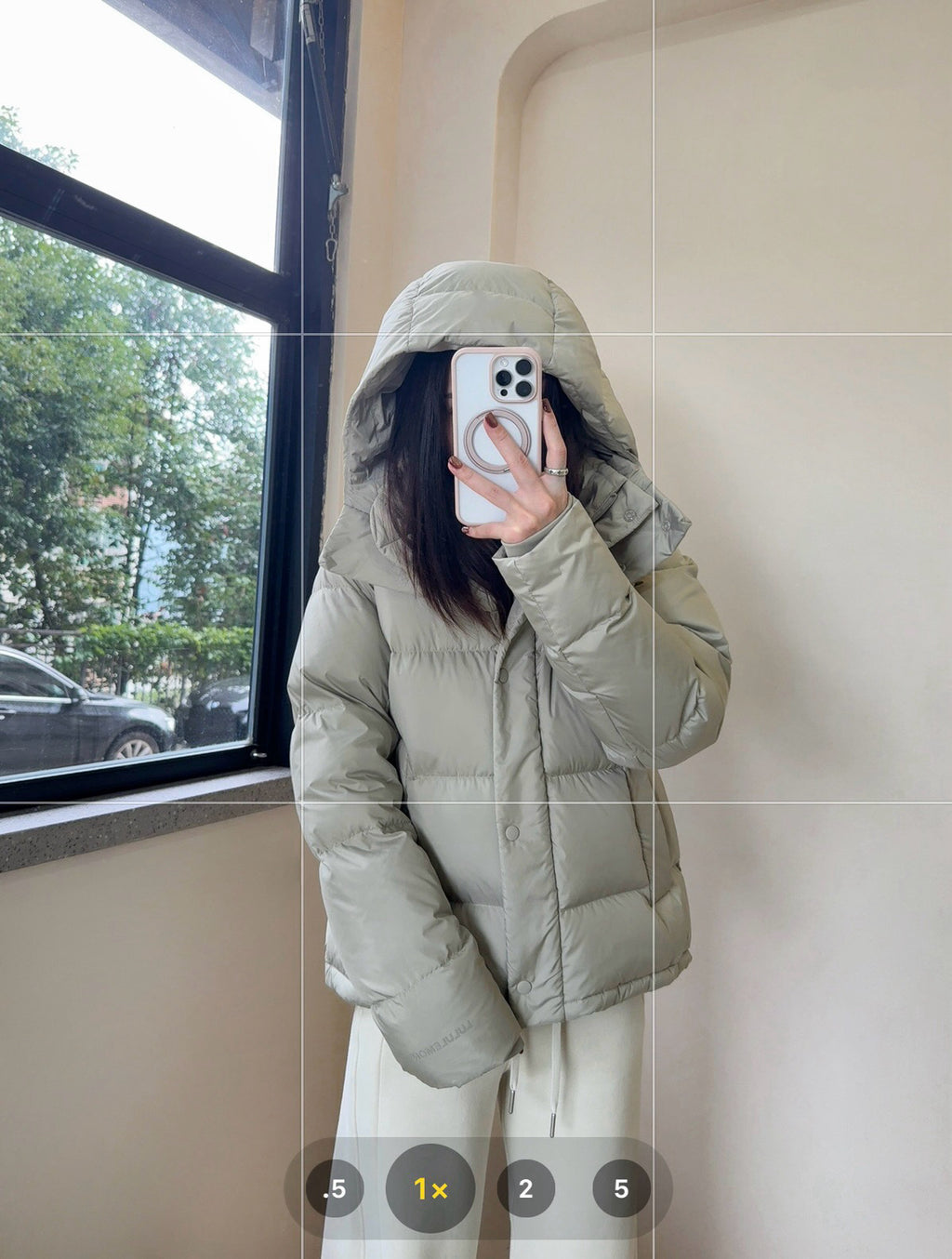 Wunder 5-Cell Women's Puffer Jacket 95% Premium White Goose Down Waist-Cinching Slimming Bread Jacket  Ultra-Warm Winter Coat 2025