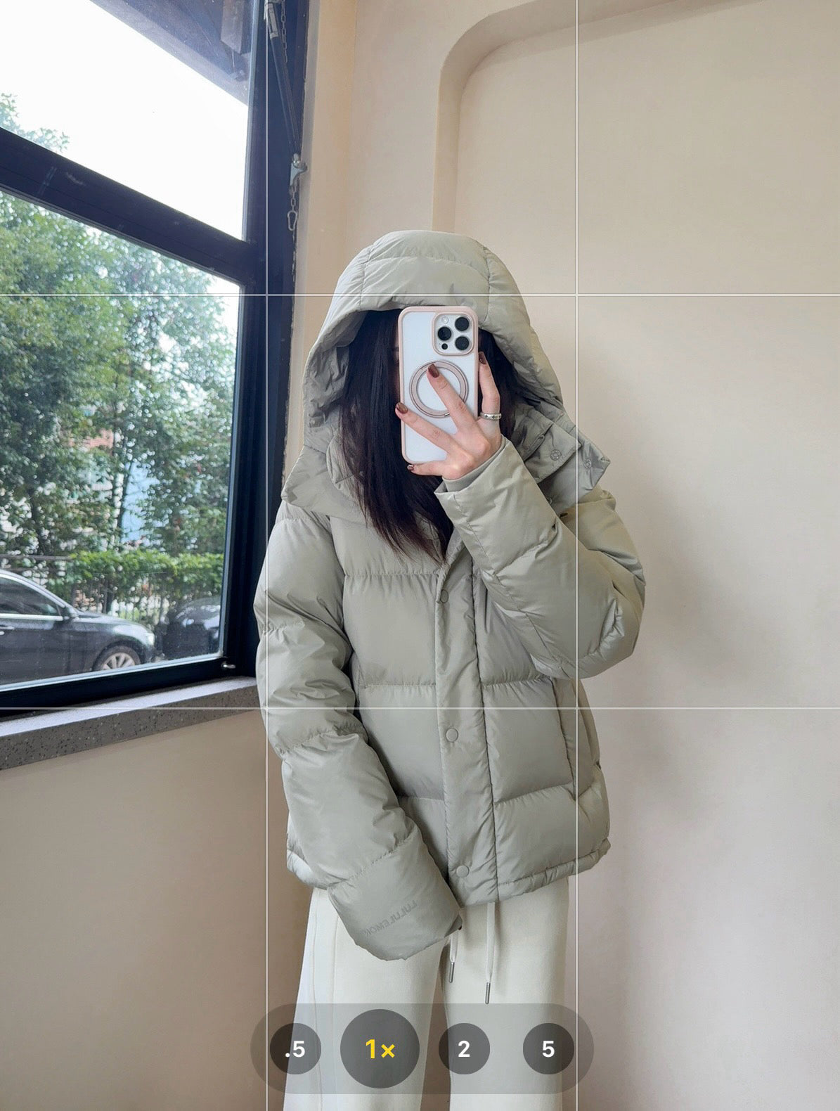 Wunder 5-Cell Women's Puffer Jacket 95% Premium White Goose Down Waist-Cinching Slimming Bread Jacket  Ultra-Warm Winter Coat 2025