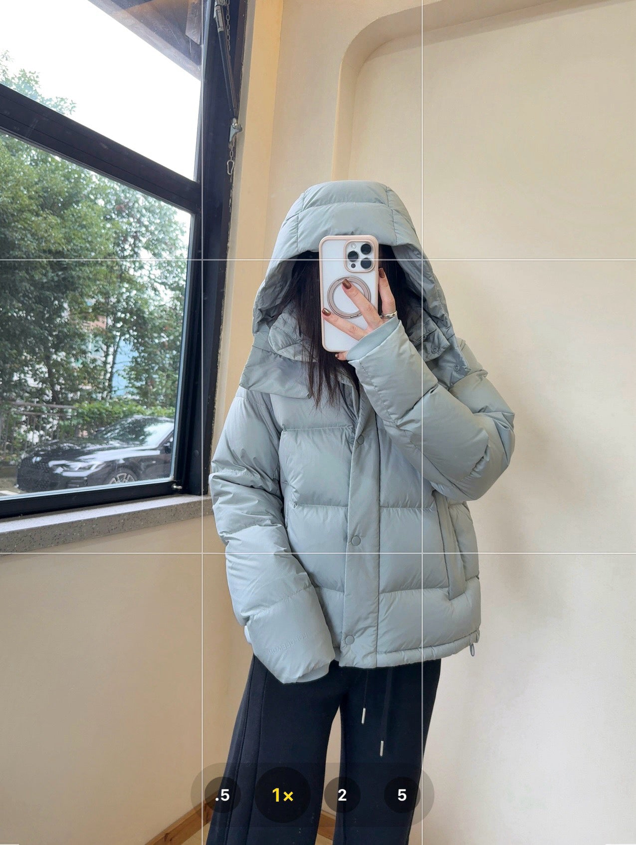 Wunder 5-Cell Women's Puffer Jacket 95% Premium White Goose Down Waist-Cinching Slimming Bread Jacket  Ultra-Warm Winter Coat 2025