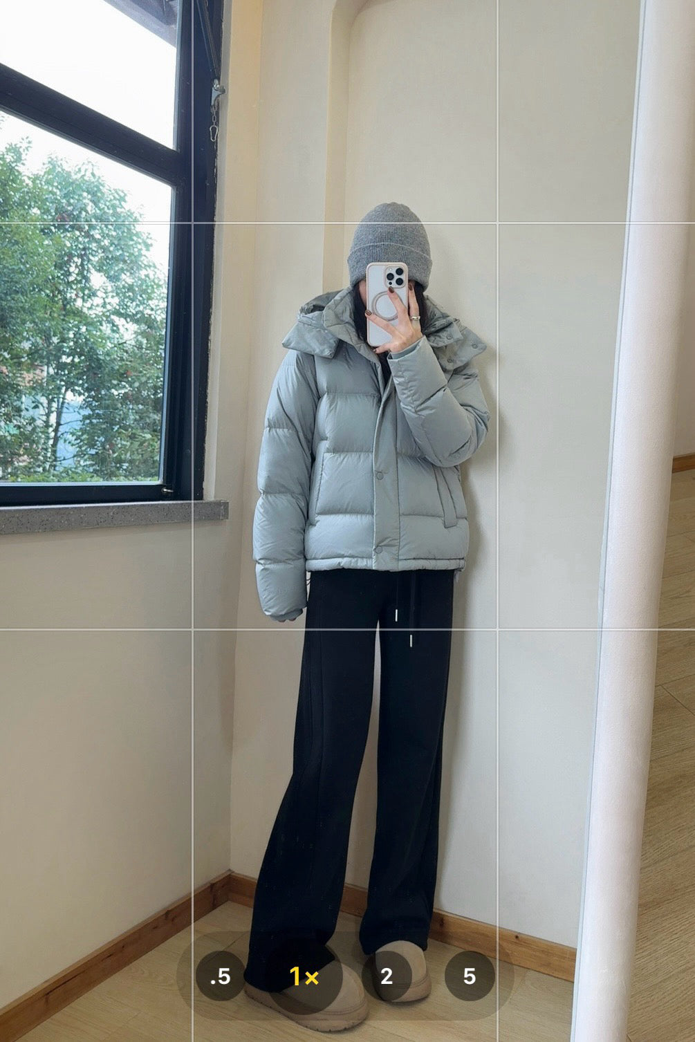 Wunder 5-Cell Women's Puffer Jacket 95% Premium White Goose Down Waist-Cinching Slimming Bread Jacket  Ultra-Warm Winter Coat 2025