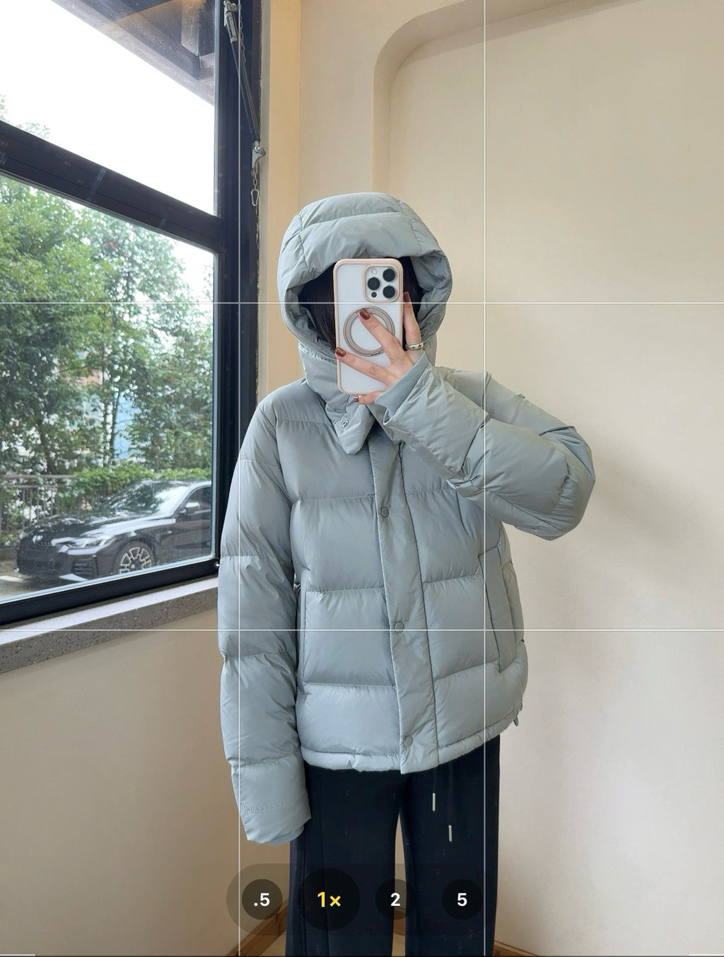 Wunder 5-Cell Women's Puffer Jacket 95% Premium White Goose Down Waist-Cinching Slimming Bread Jacket  Ultra-Warm Winter Coat 2025