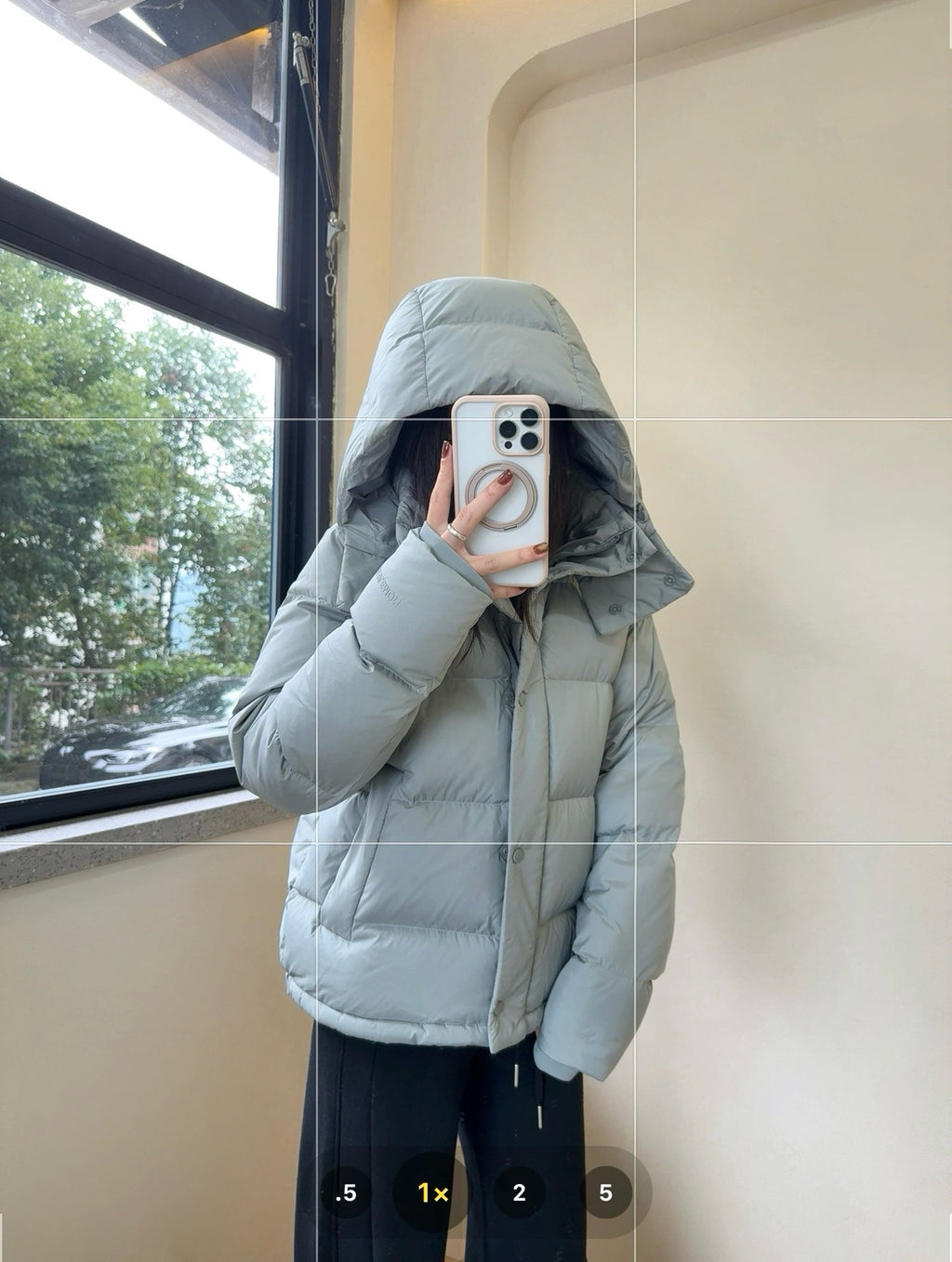 Wunder 5-Cell Women's Puffer Jacket 95% Premium White Goose Down Waist-Cinching Slimming Bread Jacket  Ultra-Warm Winter Coat 2025
