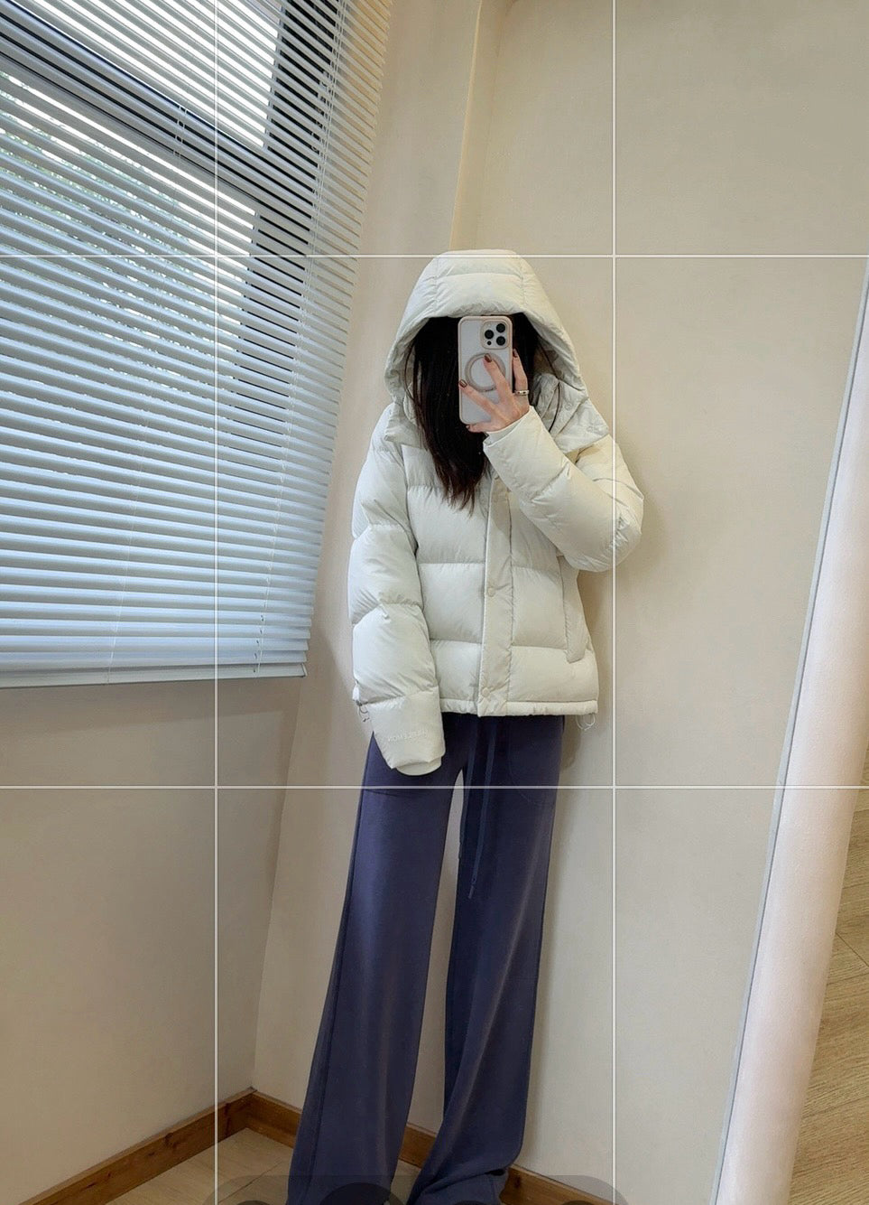 Wunder 5-Cell Women's Puffer Jacket 95% Premium White Goose Down Waist-Cinching Slimming Bread Jacket  Ultra-Warm Winter Coat 2025