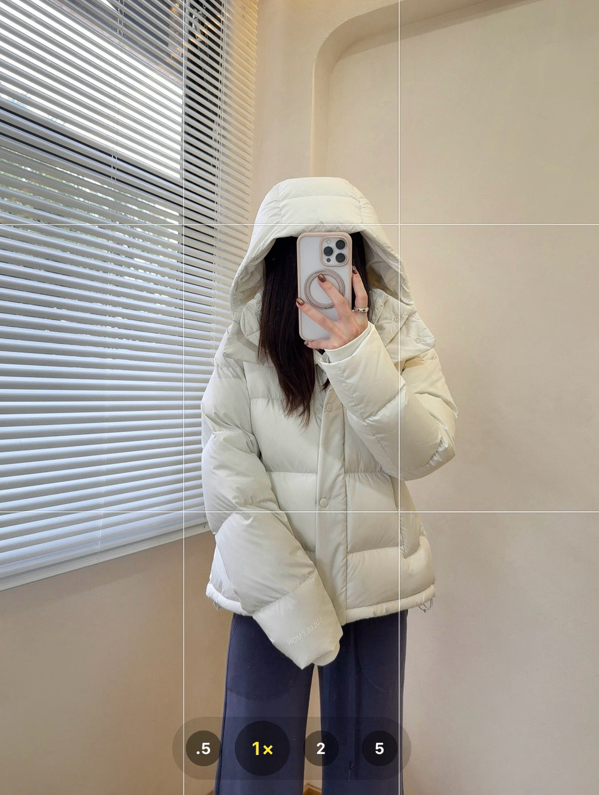 Wunder 5-Cell Women's Puffer Jacket 95% Premium White Goose Down Waist-Cinching Slimming Bread Jacket  Ultra-Warm Winter Coat 2025