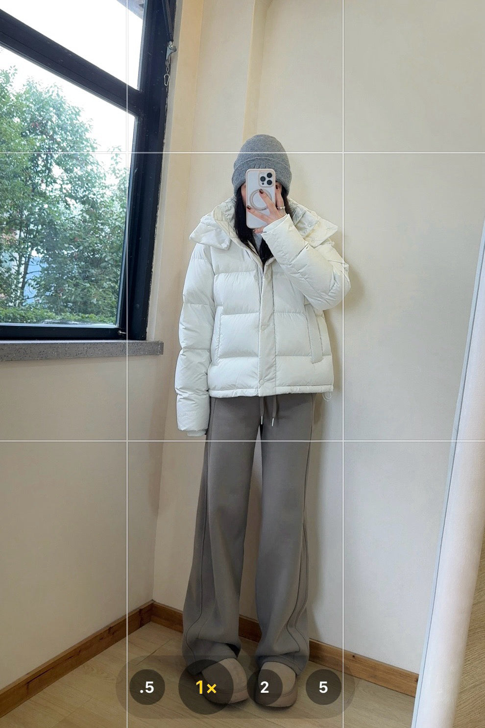 Wunder 5-Cell Women's Puffer Jacket 95% Premium White Goose Down Waist-Cinching Slimming Bread Jacket  Ultra-Warm Winter Coat 2025