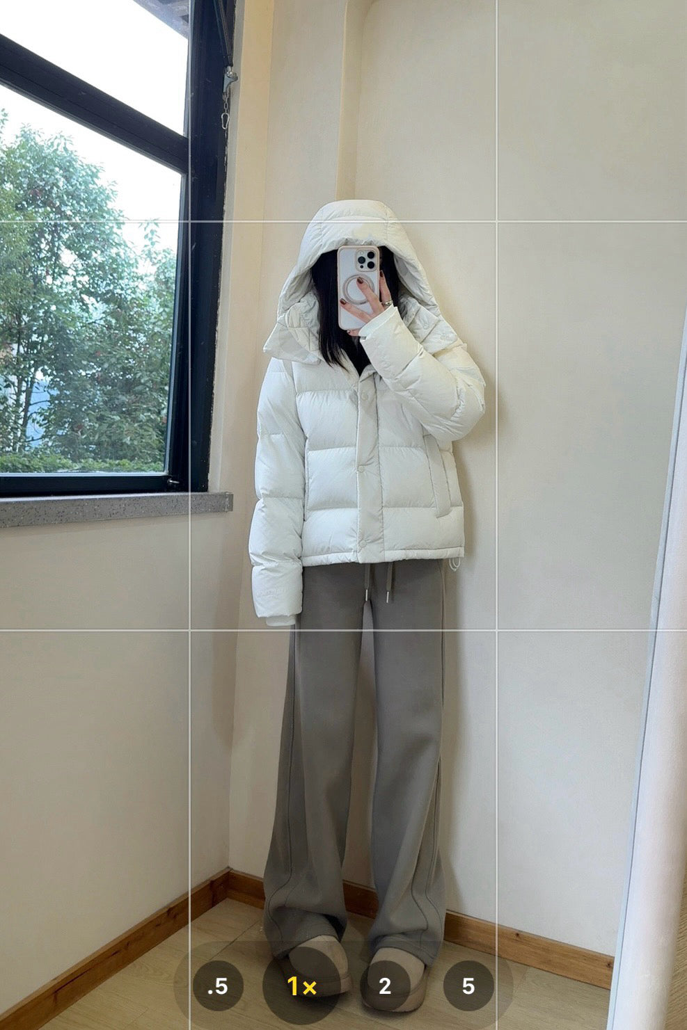 Wunder 5-Cell Women's Puffer Jacket 95% Premium White Goose Down Waist-Cinching Slimming Bread Jacket  Ultra-Warm Winter Coat 2025