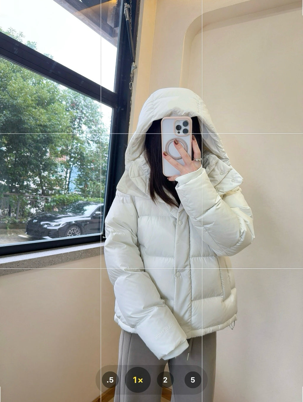 Wunder 5-Cell Women's Puffer Jacket 95% Premium White Goose Down Waist-Cinching Slimming Bread Jacket  Ultra-Warm Winter Coat 2025