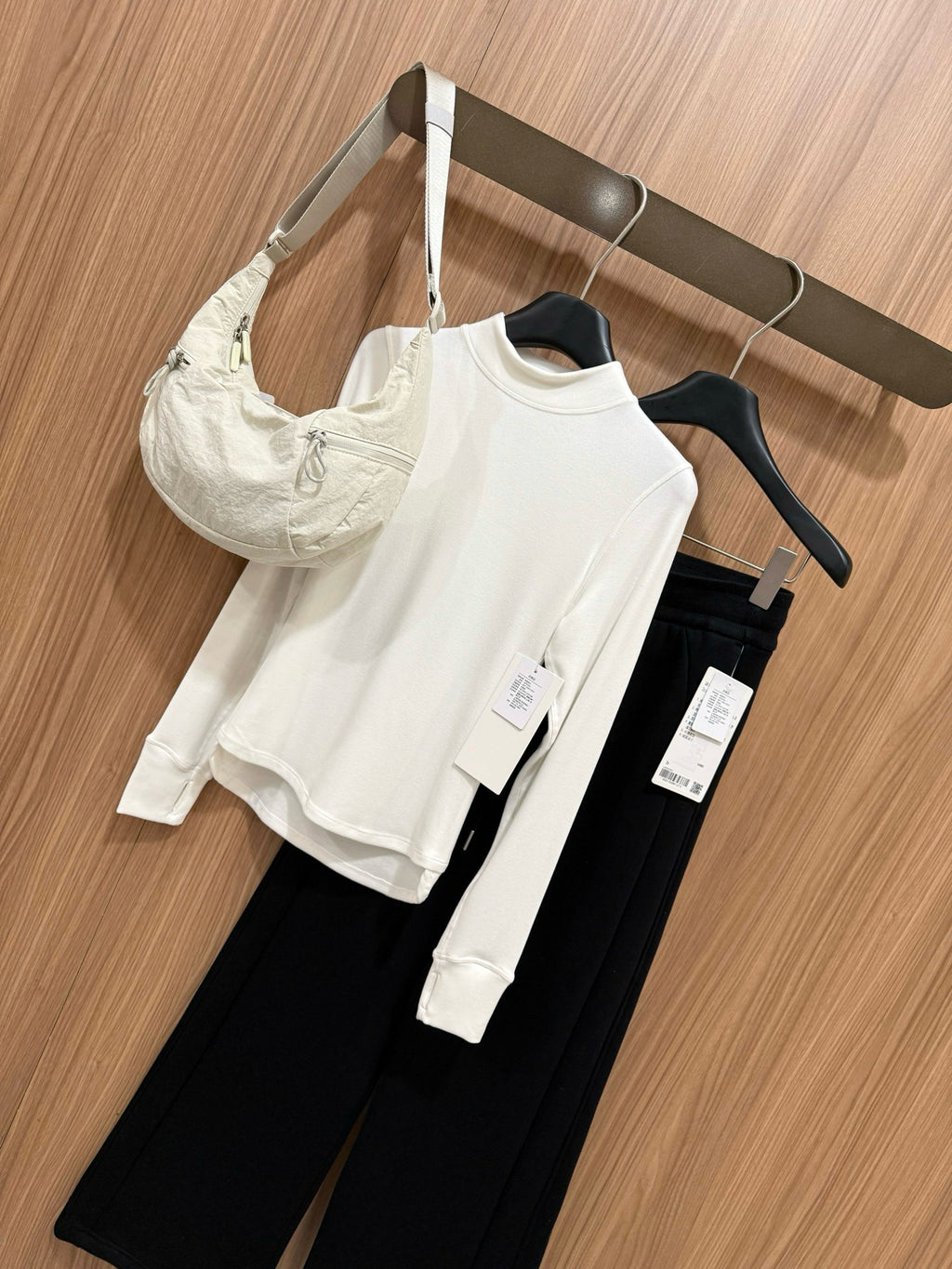 Scub Fleece-Lined High-Waisted Drawstring Wide-Leg Pants Warm Casual Versatile Slimming Autumn Winter Floor-Length Sweatpants 1266