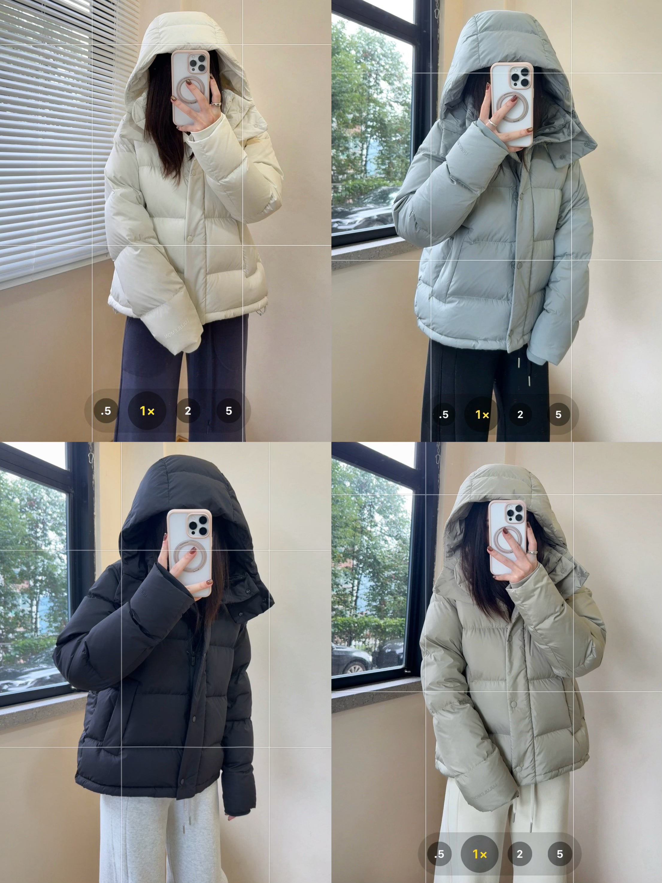 Wunder 5-Cell Women's Puffer Jacket 95% Premium White Goose Down Waist-Cinching Slimming Bread Jacket  Ultra-Warm Winter Coat 2025
