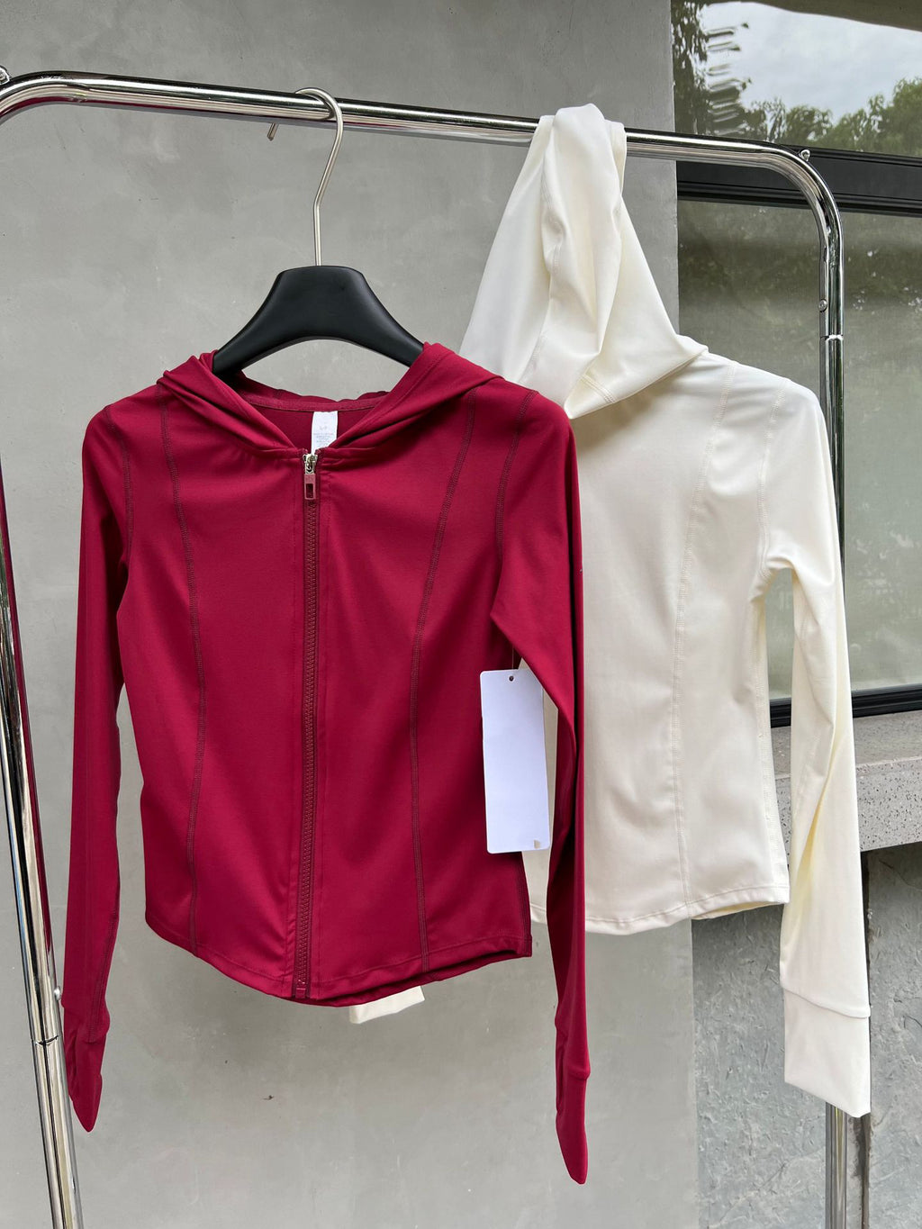 Yoga Sports Hooded Jacket Activewear Women Sun Protection Slim Fit Zipper Quick Dry Breathable Running Casual Fitness Clothing